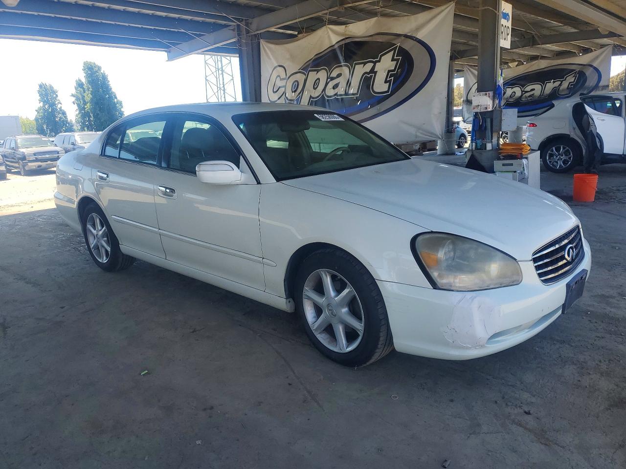 2003 Infiniti Q45 White vin: JNKBF01A03M101470