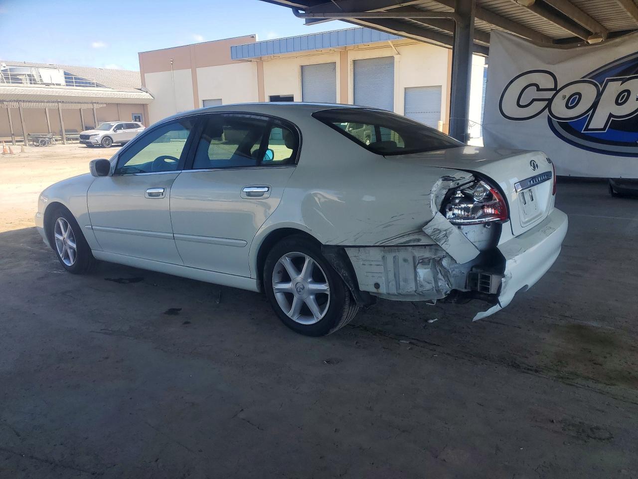 2003 Infiniti Q45 White vin: JNKBF01A03M101470