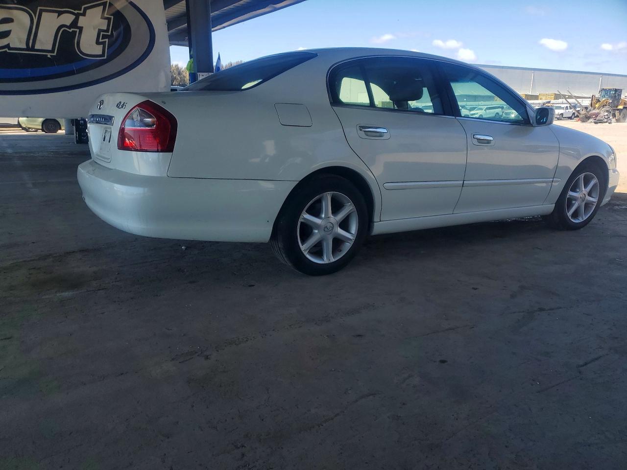 2003 Infiniti Q45 White vin: JNKBF01A03M101470