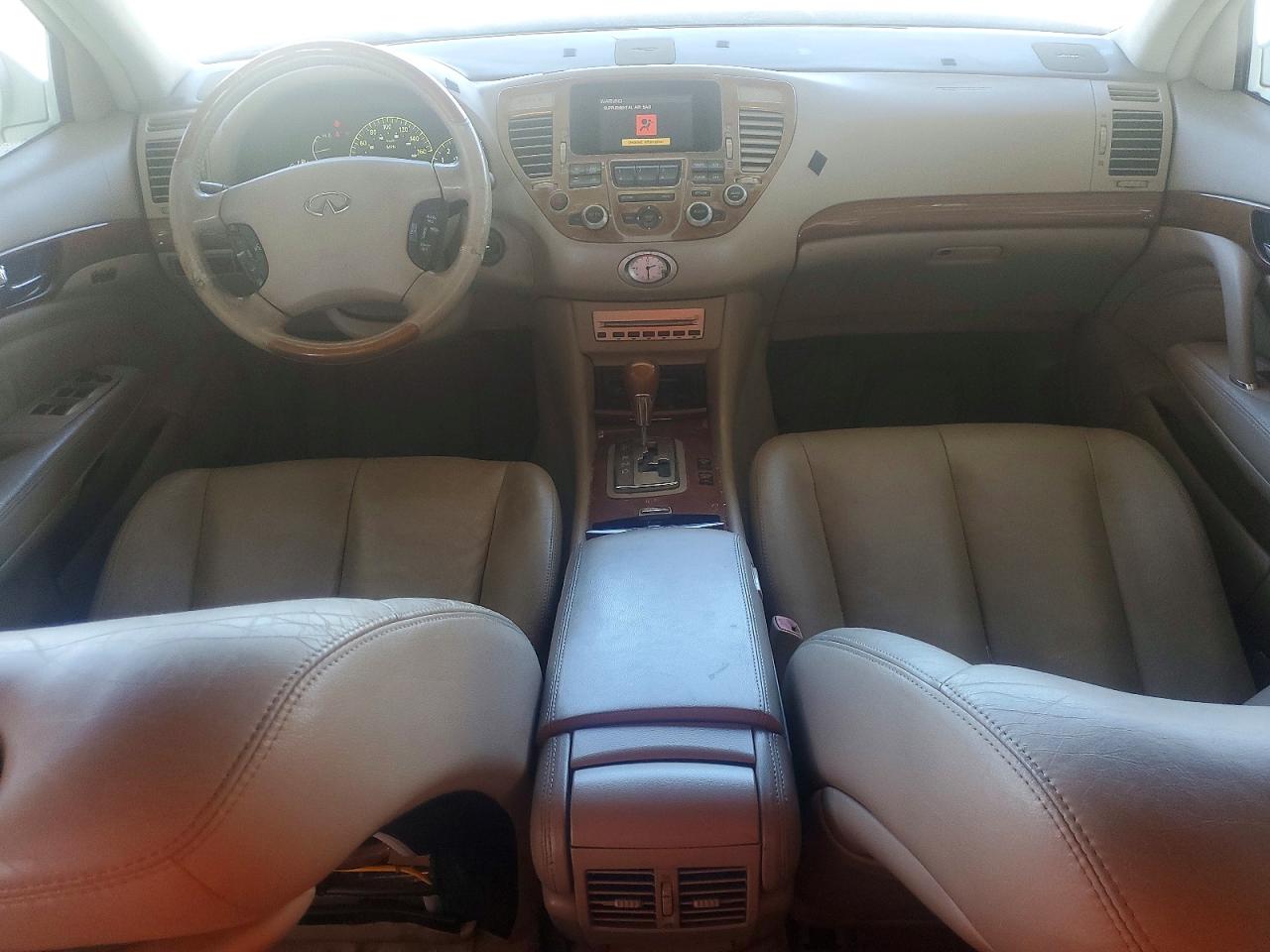 2003 Infiniti Q45 White vin: JNKBF01A03M101470