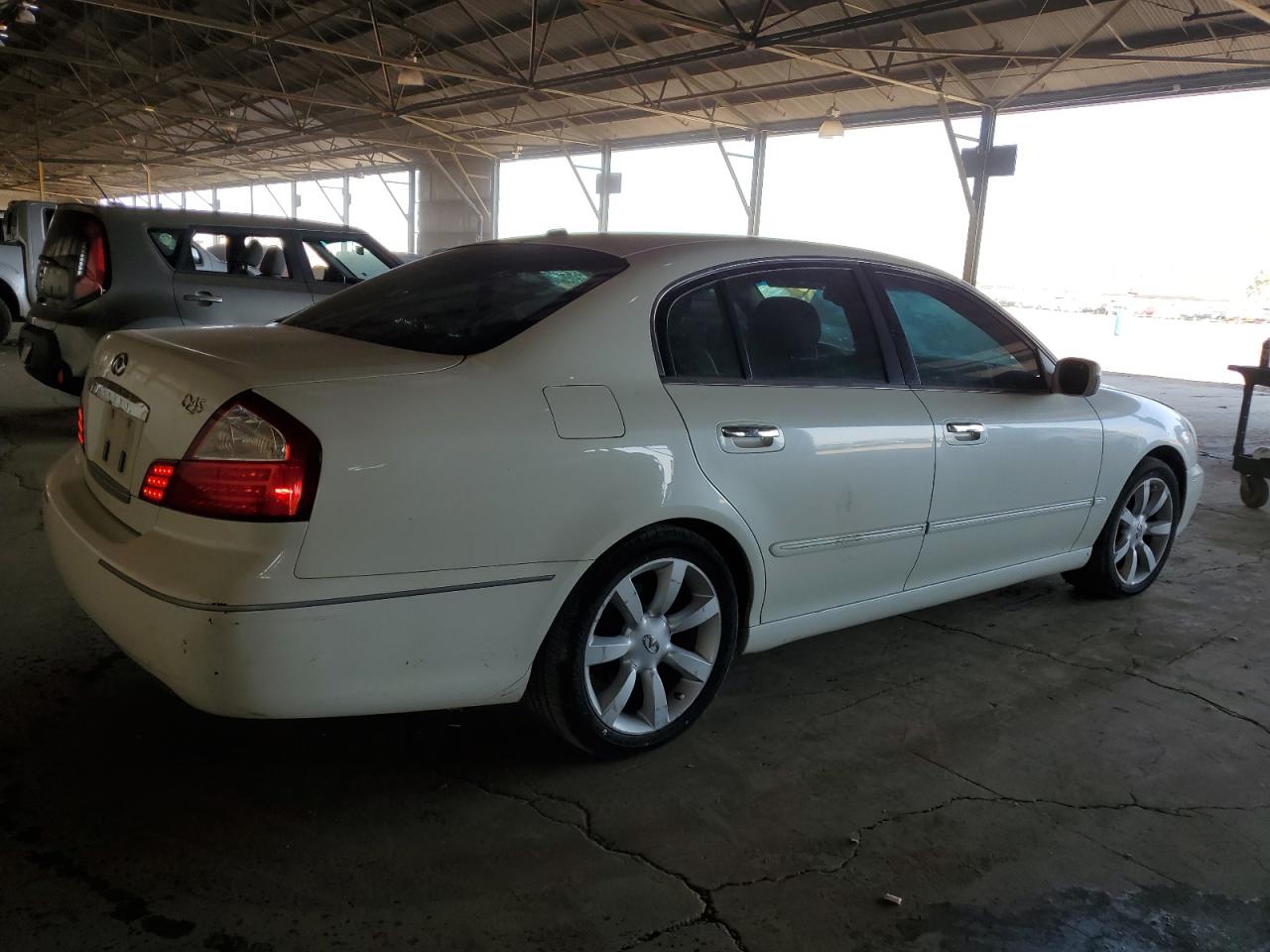 2005 Infiniti Q45 White vin: JNKBF01A35M100140