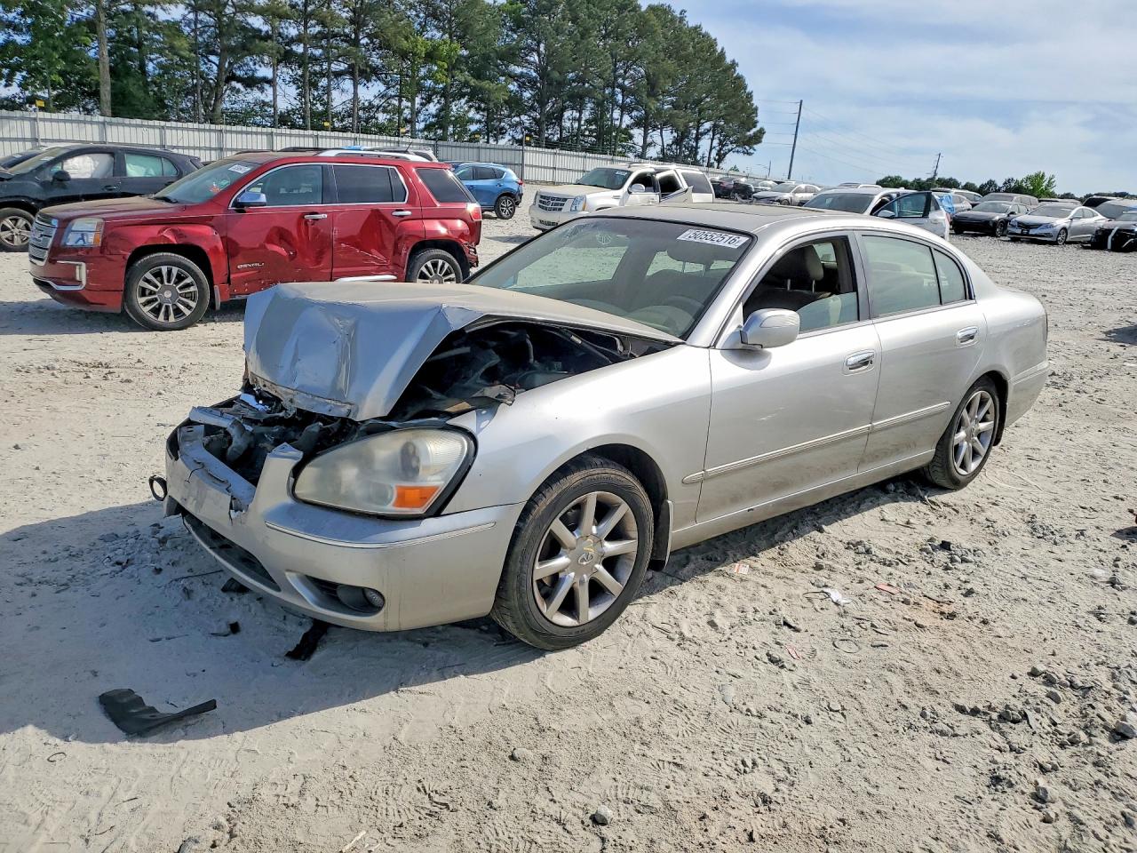2005 Infiniti Q45 Base Silver vin: JNKBF01A35M101188