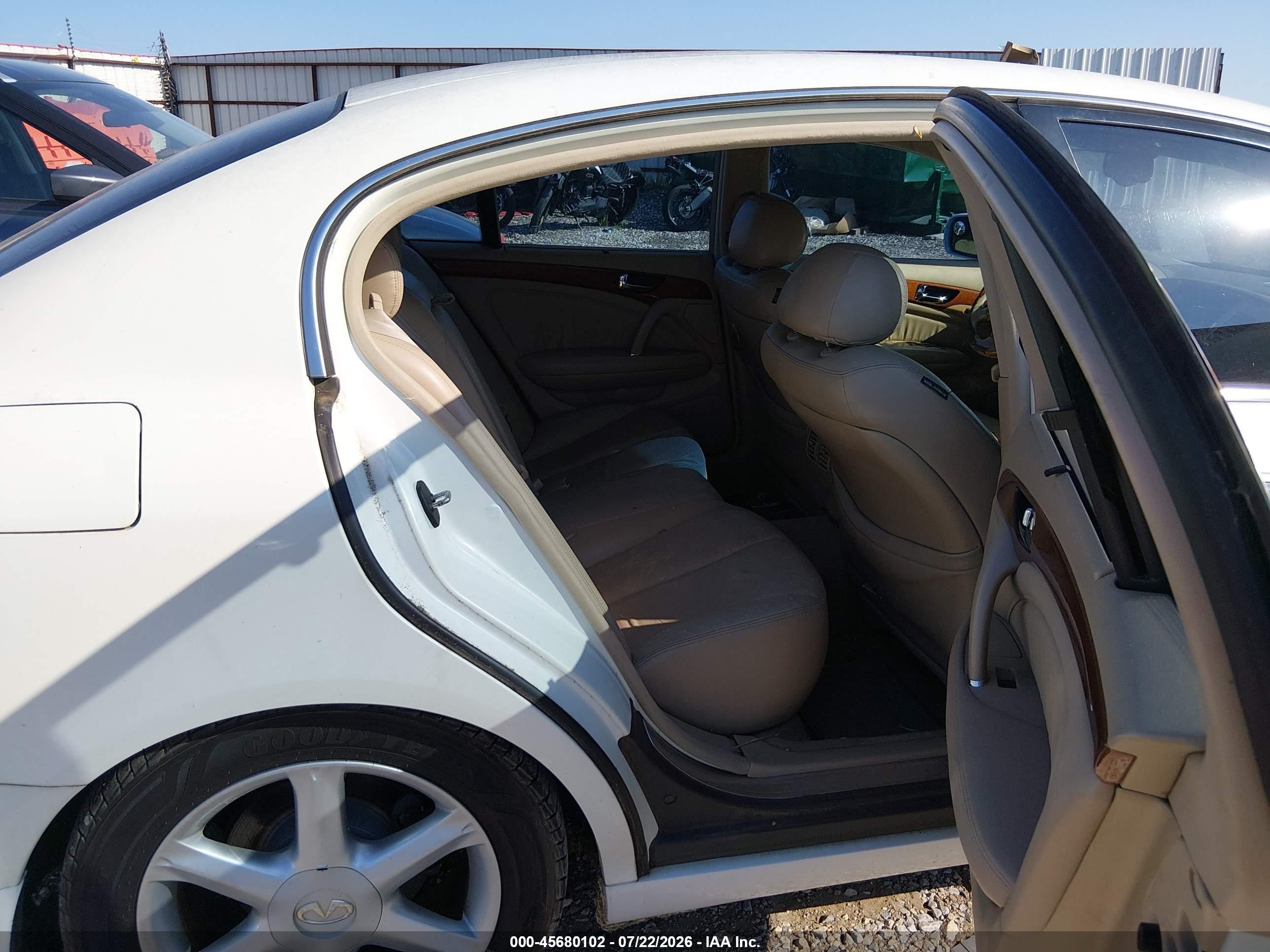 2002 Infiniti Q45 Luxury White vin: JNKBF01A42M000883