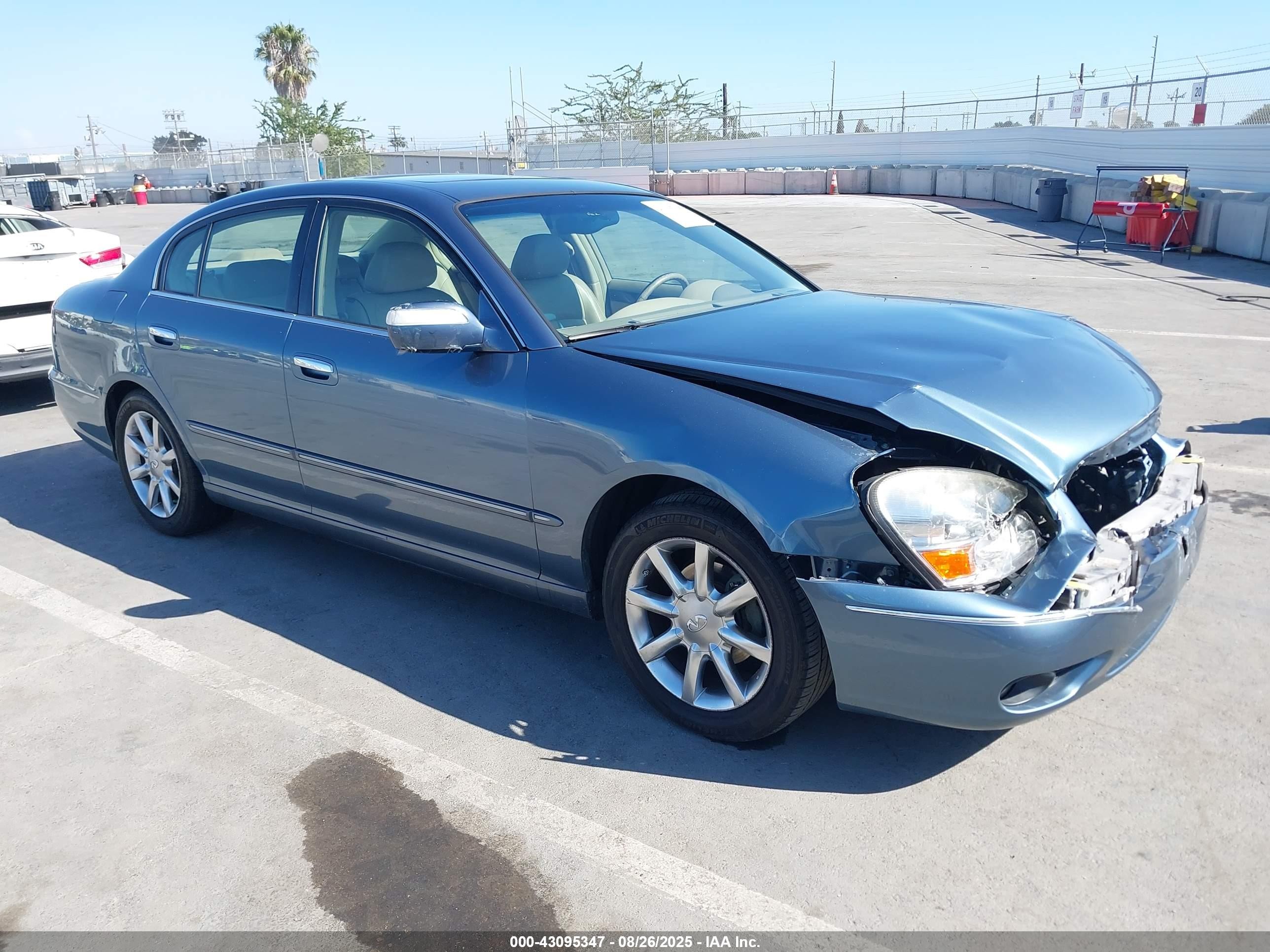 2005 Infiniti Q45   Blue vin: JNKBF01A45M101359