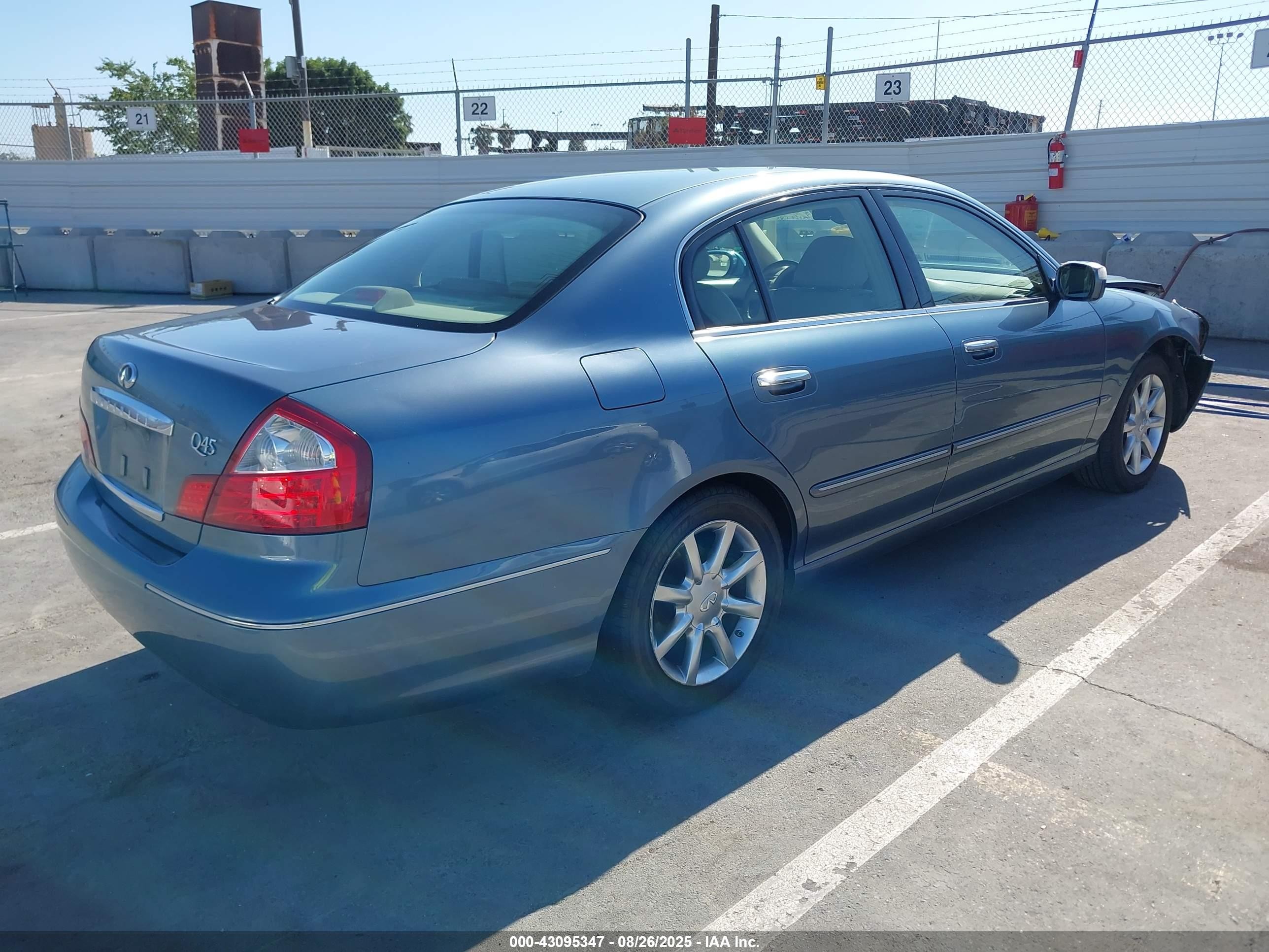2005 Infiniti Q45   Blue vin: JNKBF01A45M101359