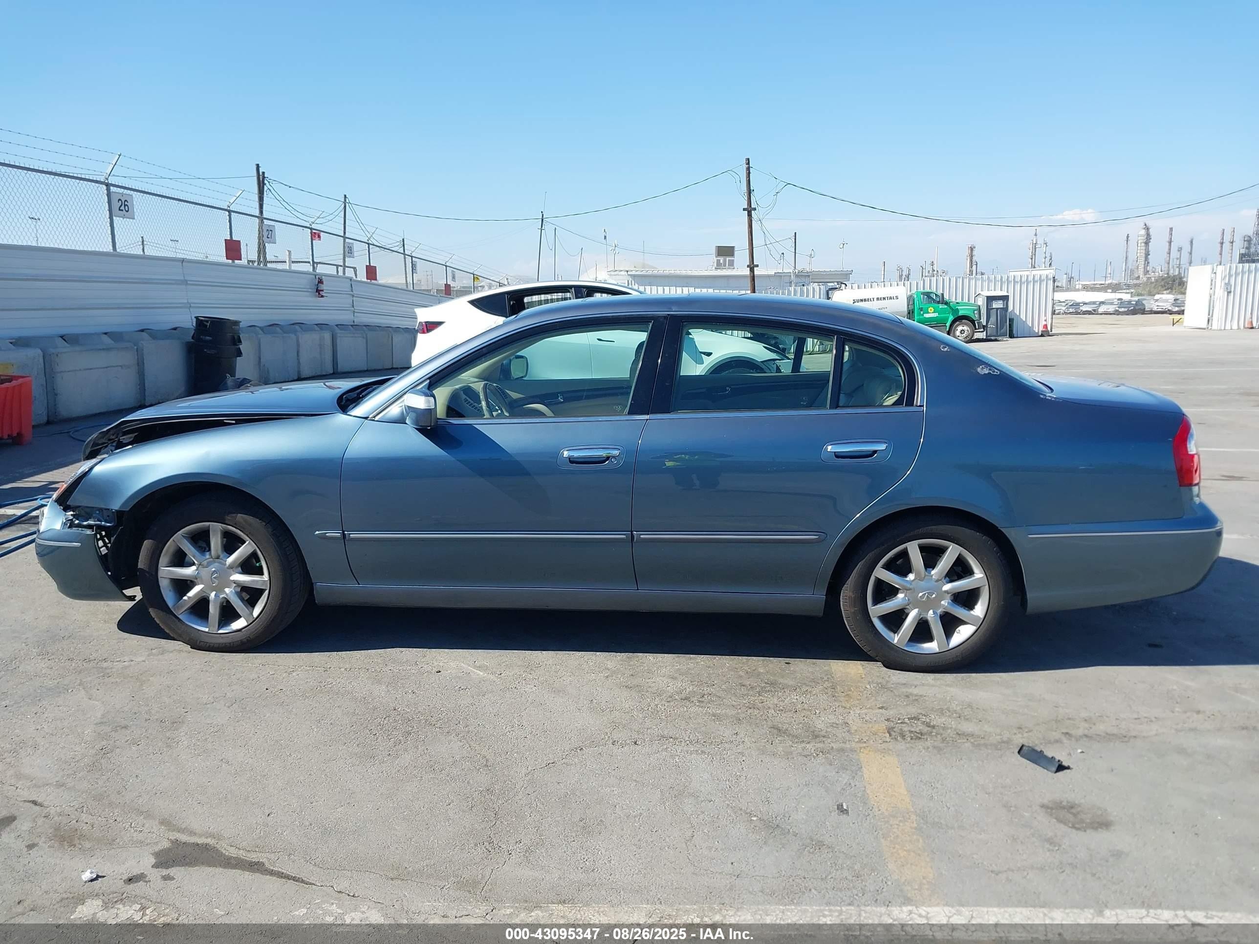 2005 Infiniti Q45   Blue vin: JNKBF01A45M101359