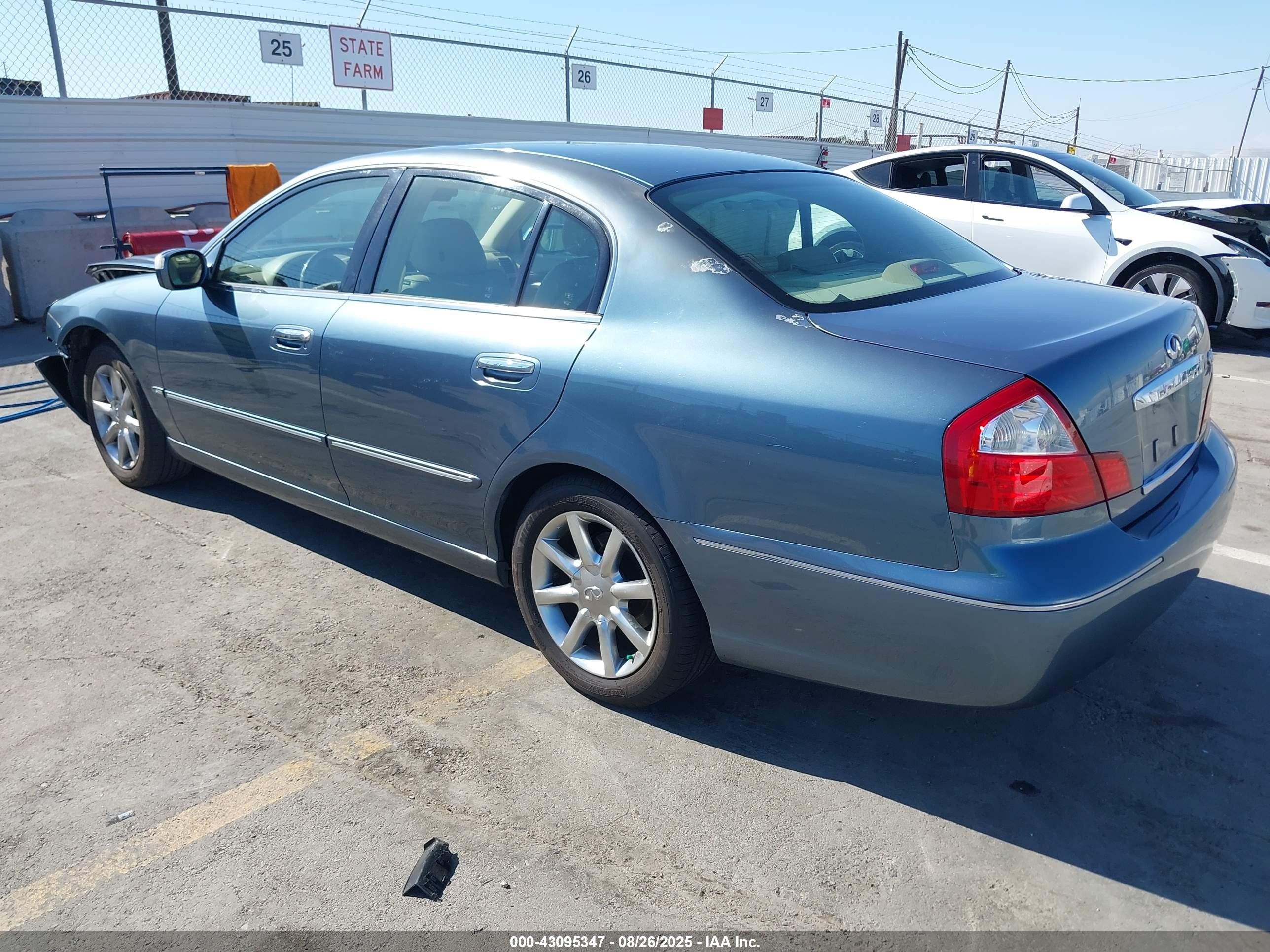 2005 Infiniti Q45   Blue vin: JNKBF01A45M101359