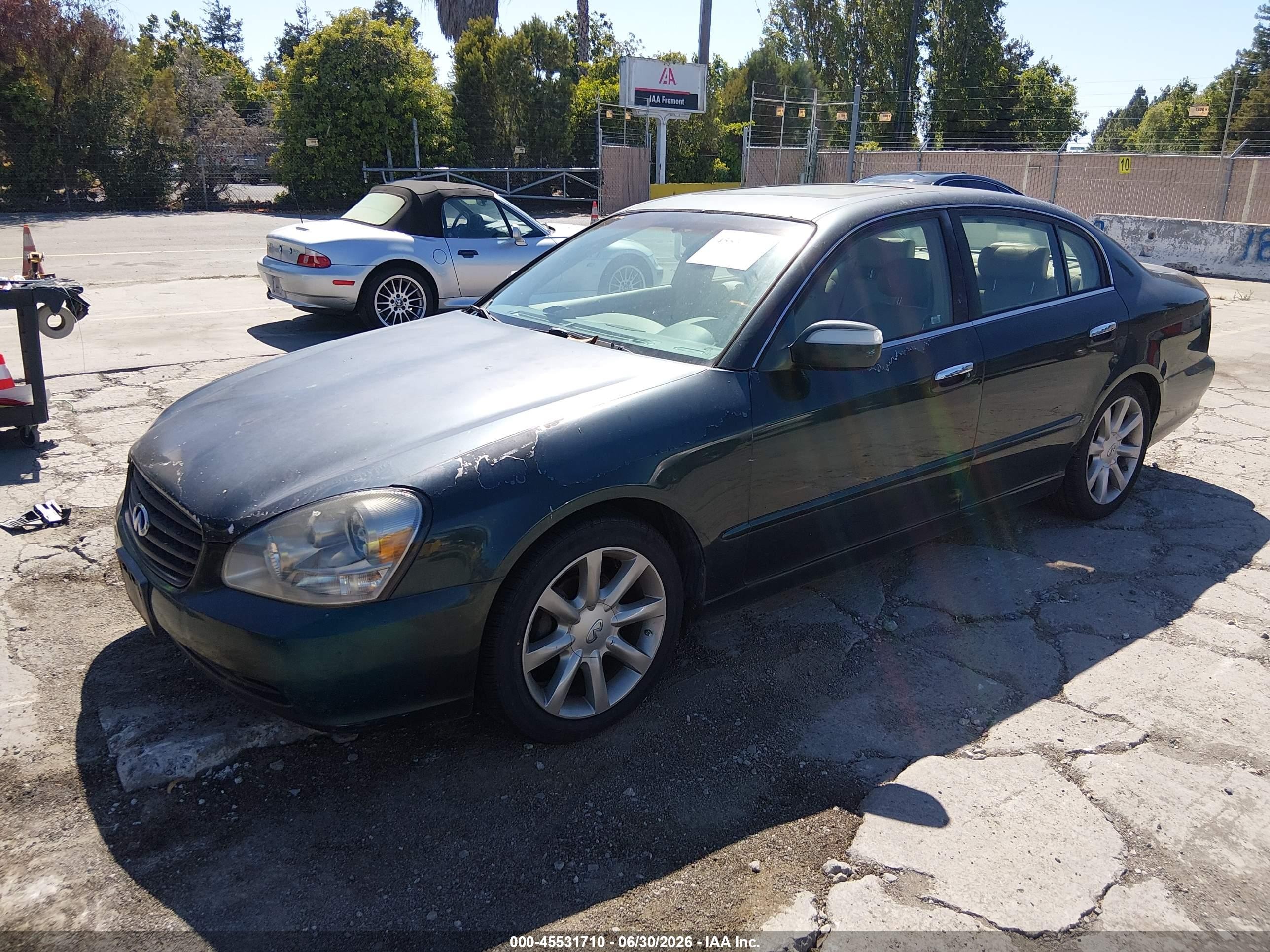 2002 Infiniti Q45 Luxury Green vin: JNKBF01A72M007066