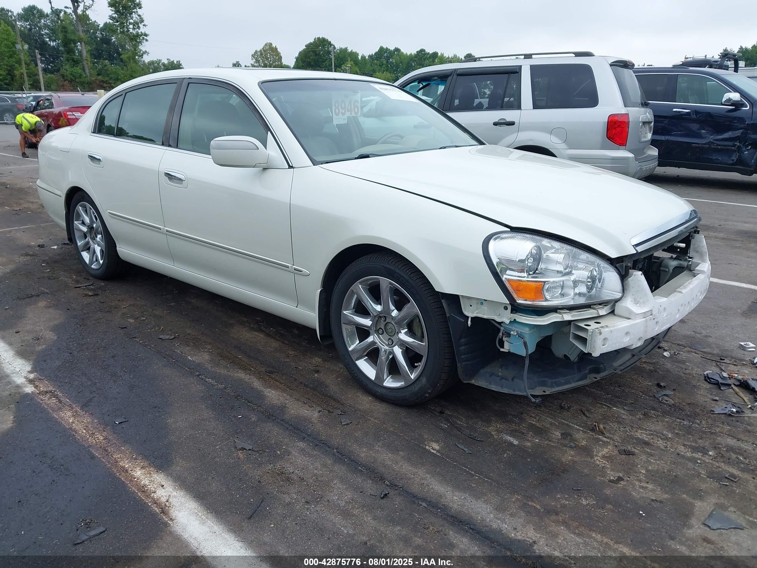 2005 Infiniti Q45   White vin: JNKBF01A75M101775