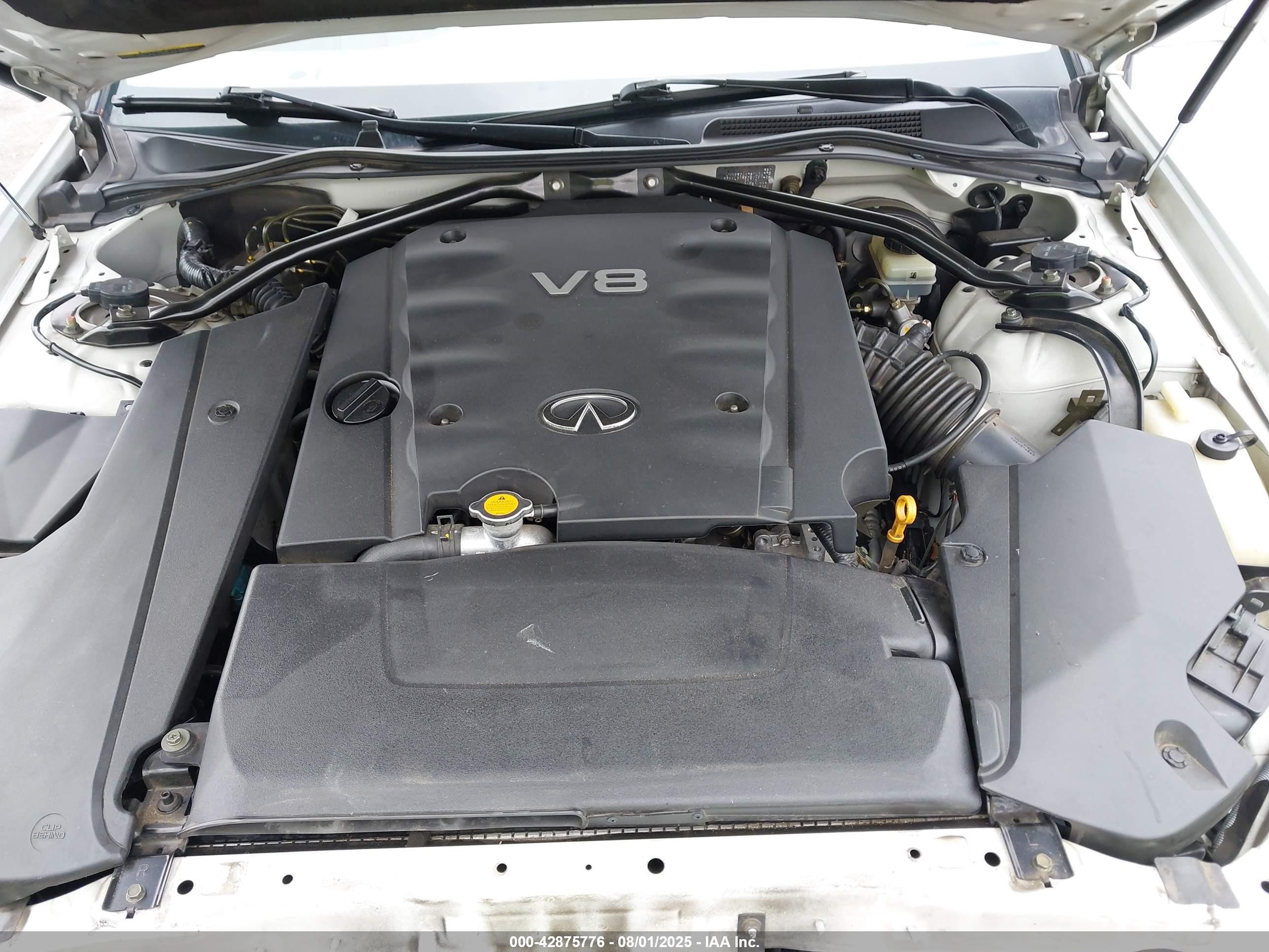 2005 Infiniti Q45   White vin: JNKBF01A75M101775