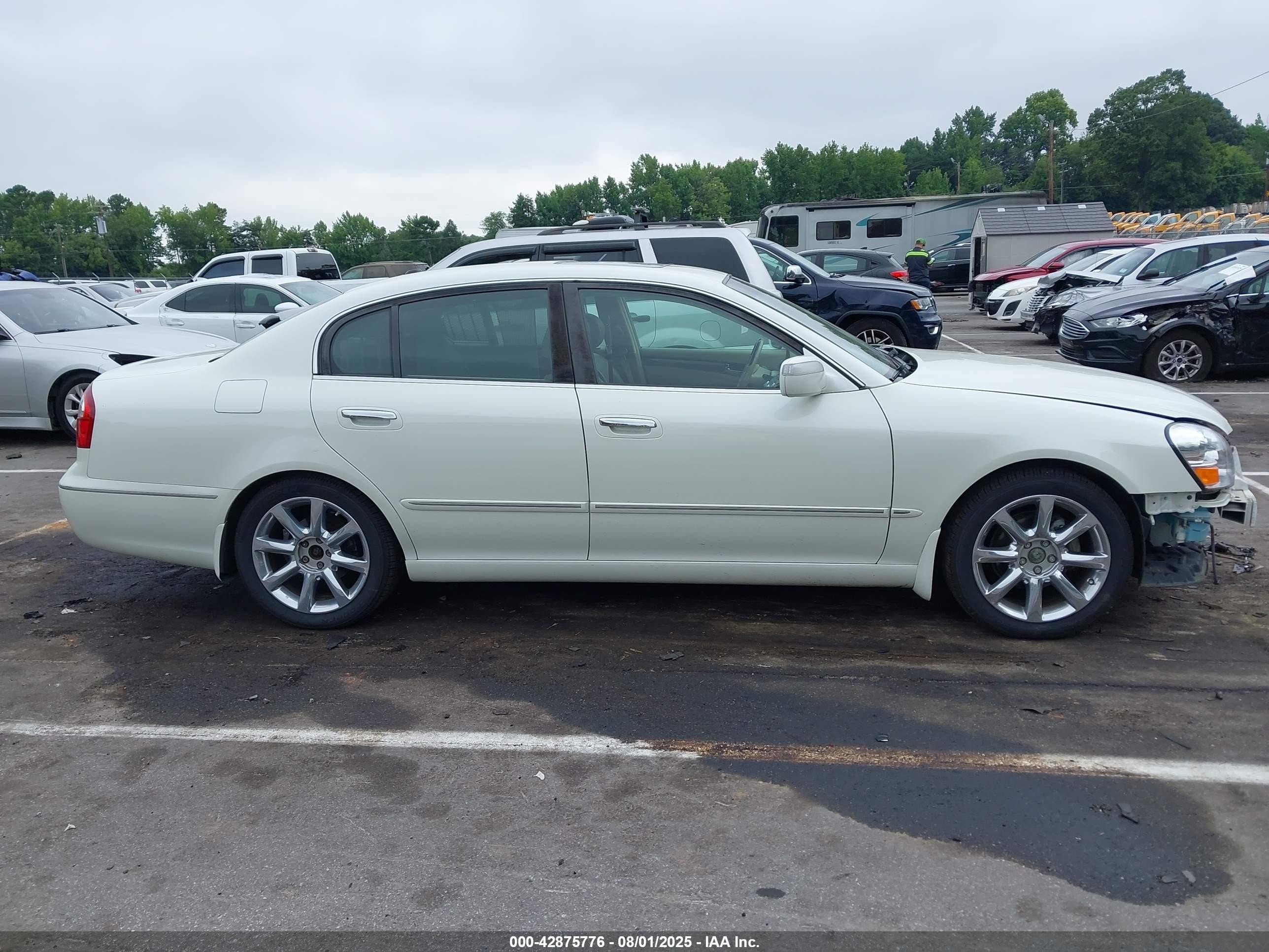 2005 Infiniti Q45   White vin: JNKBF01A75M101775