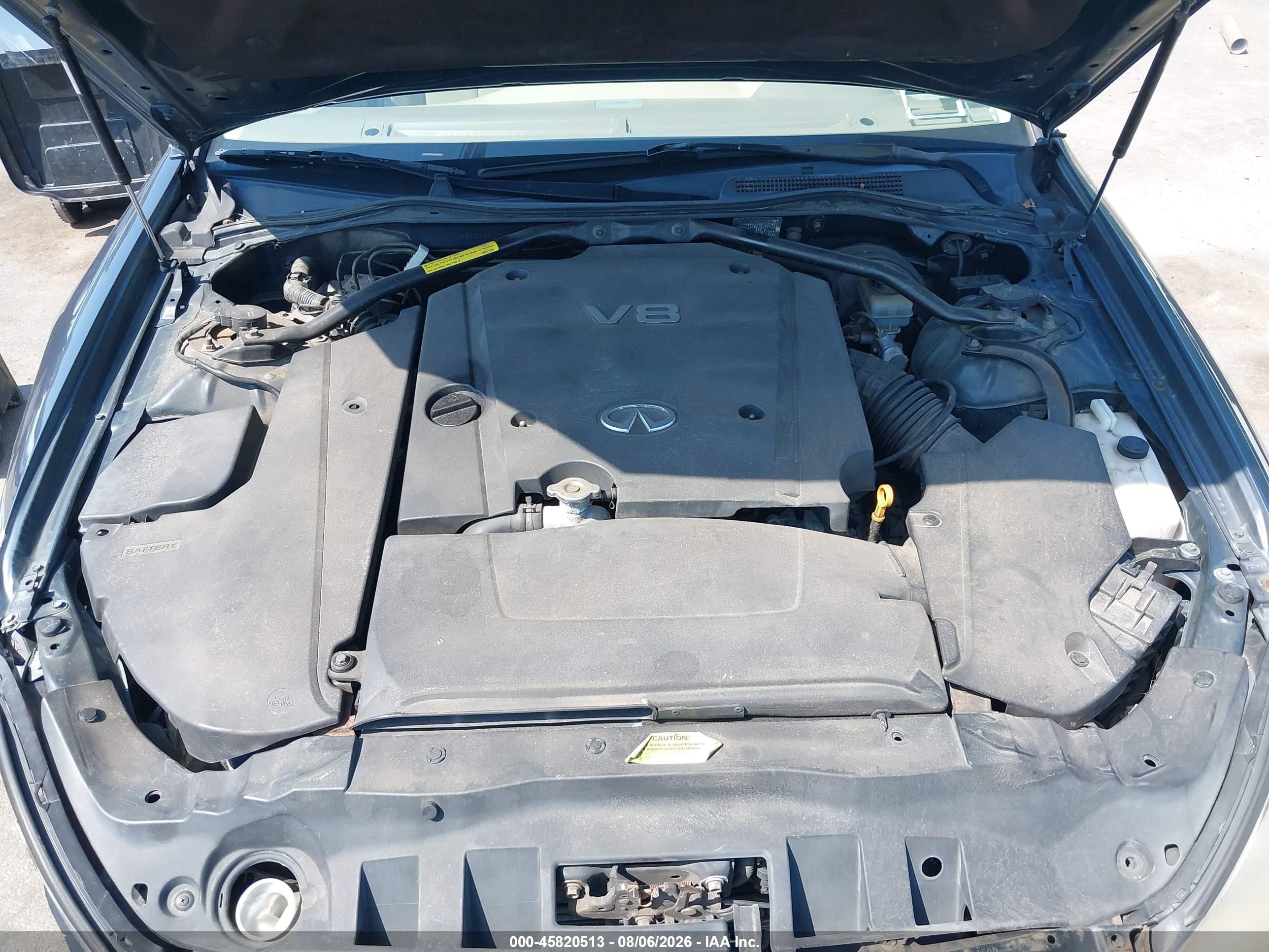 2005 Infiniti Q45   Blue vin: JNKBF01A95M100241