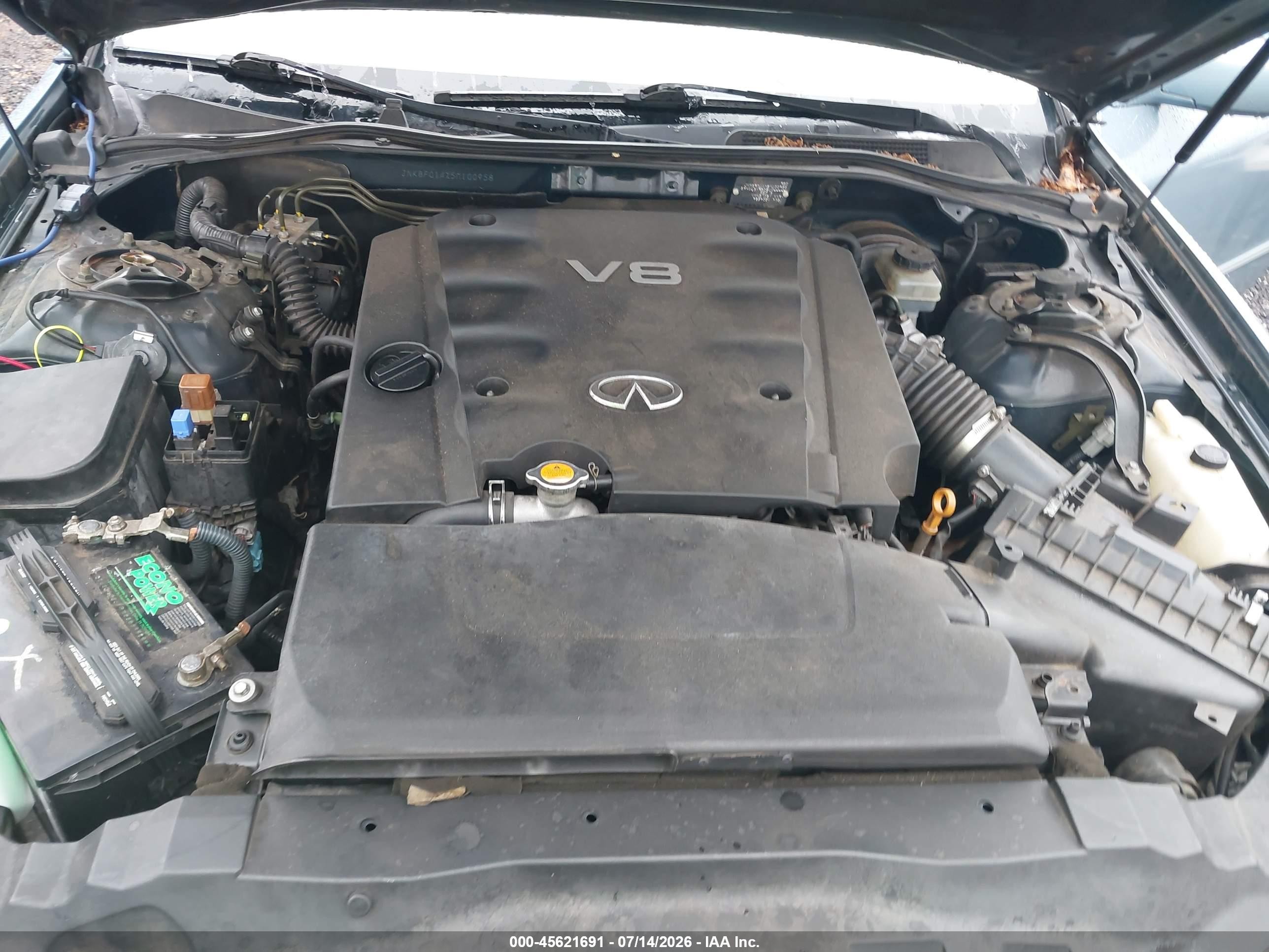 2005 Infiniti Q45   Light Blue vin: JNKBF01AX5M100958