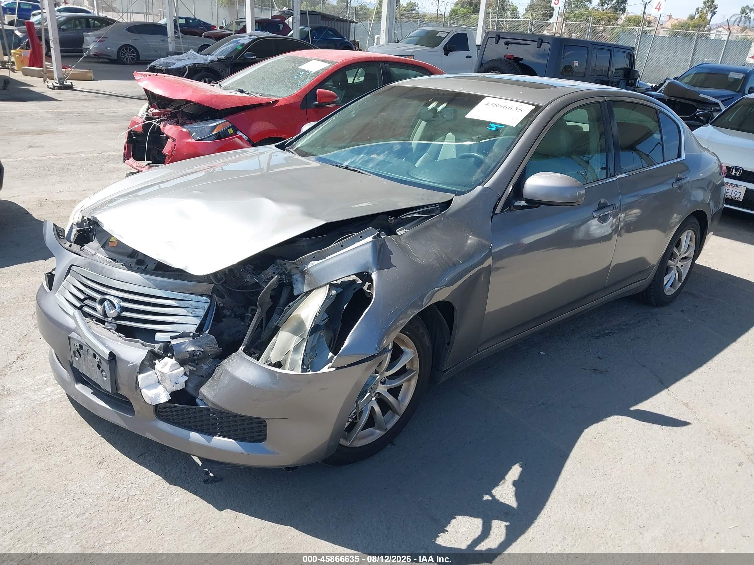 2007 Infiniti G35 Journey Gray vin: JNKBV61E07M704823