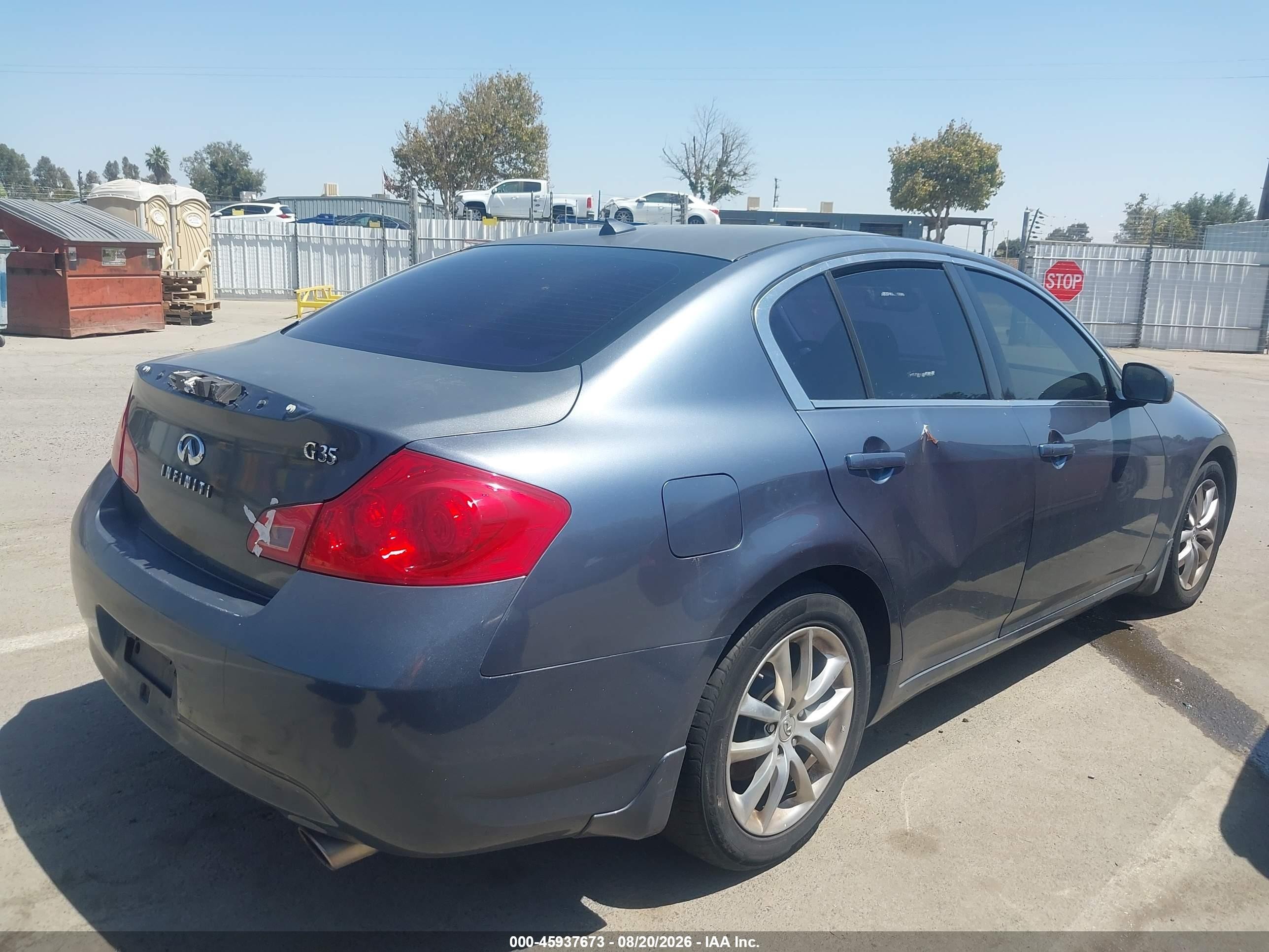 2008 Infiniti G35 Journey Blue vin: JNKBV61E08M203285