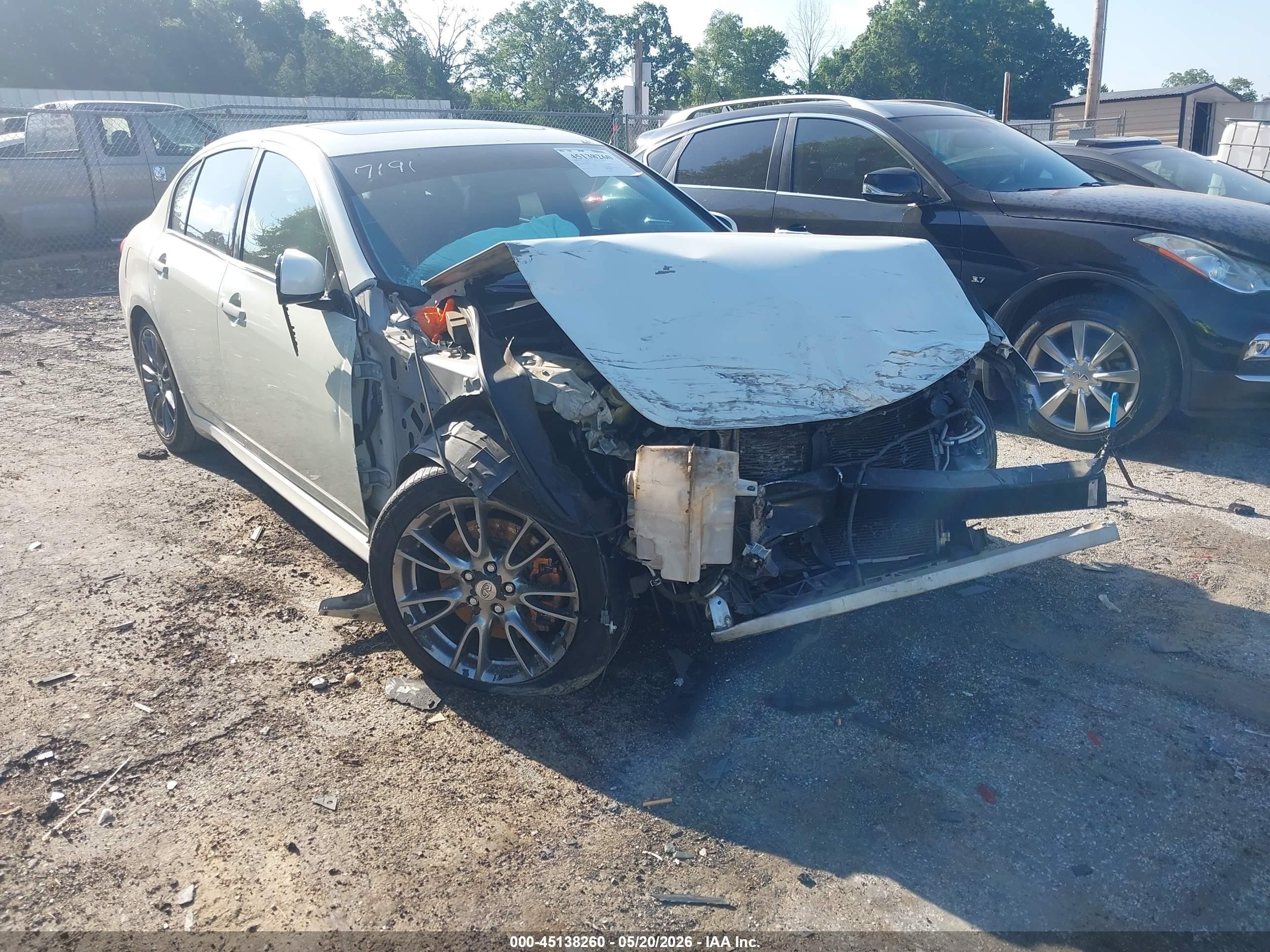 2008 Infiniti G35 Journey White vin: JNKBV61E08M207191