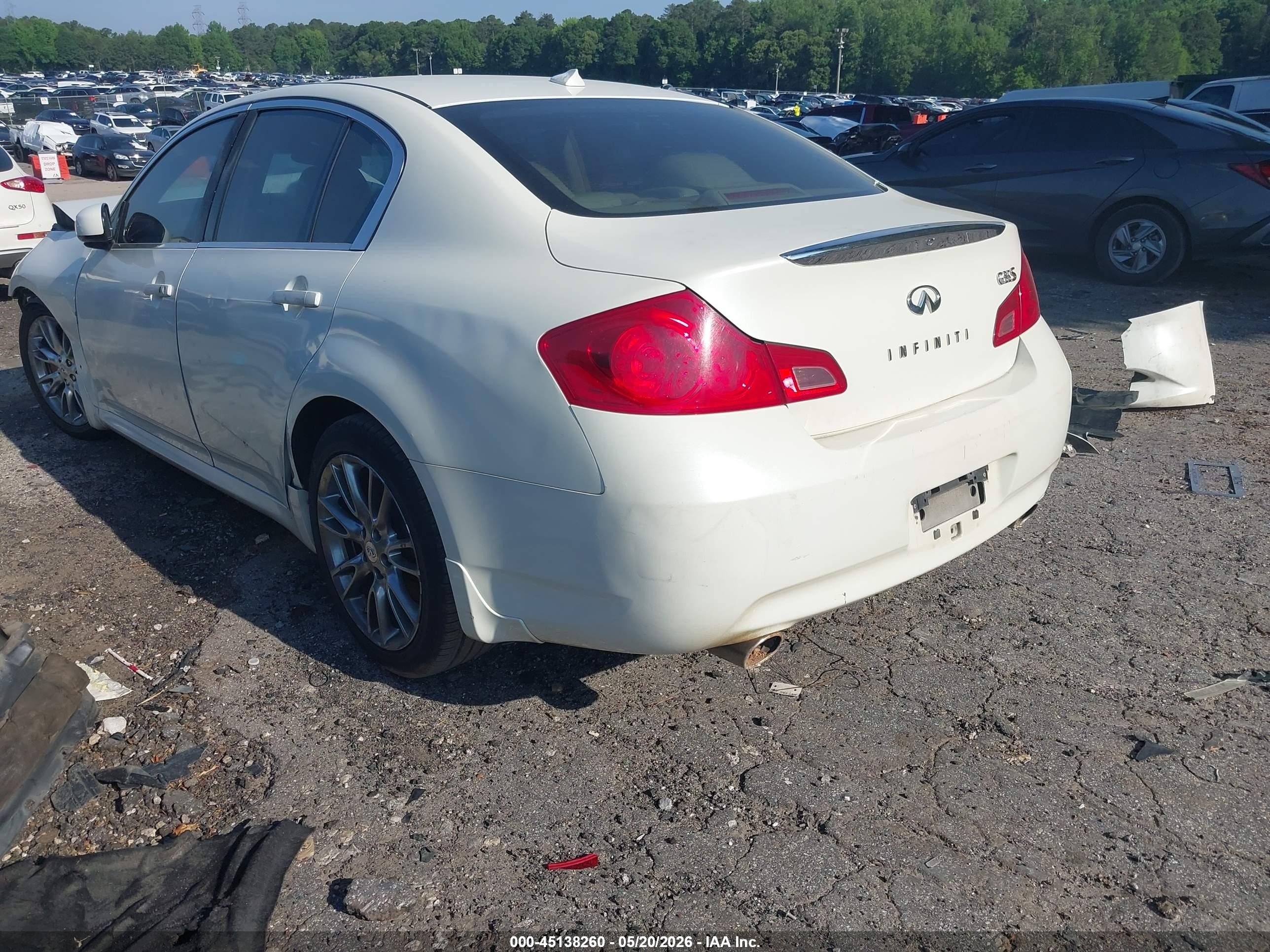 2008 Infiniti G35 Journey White vin: JNKBV61E08M207191