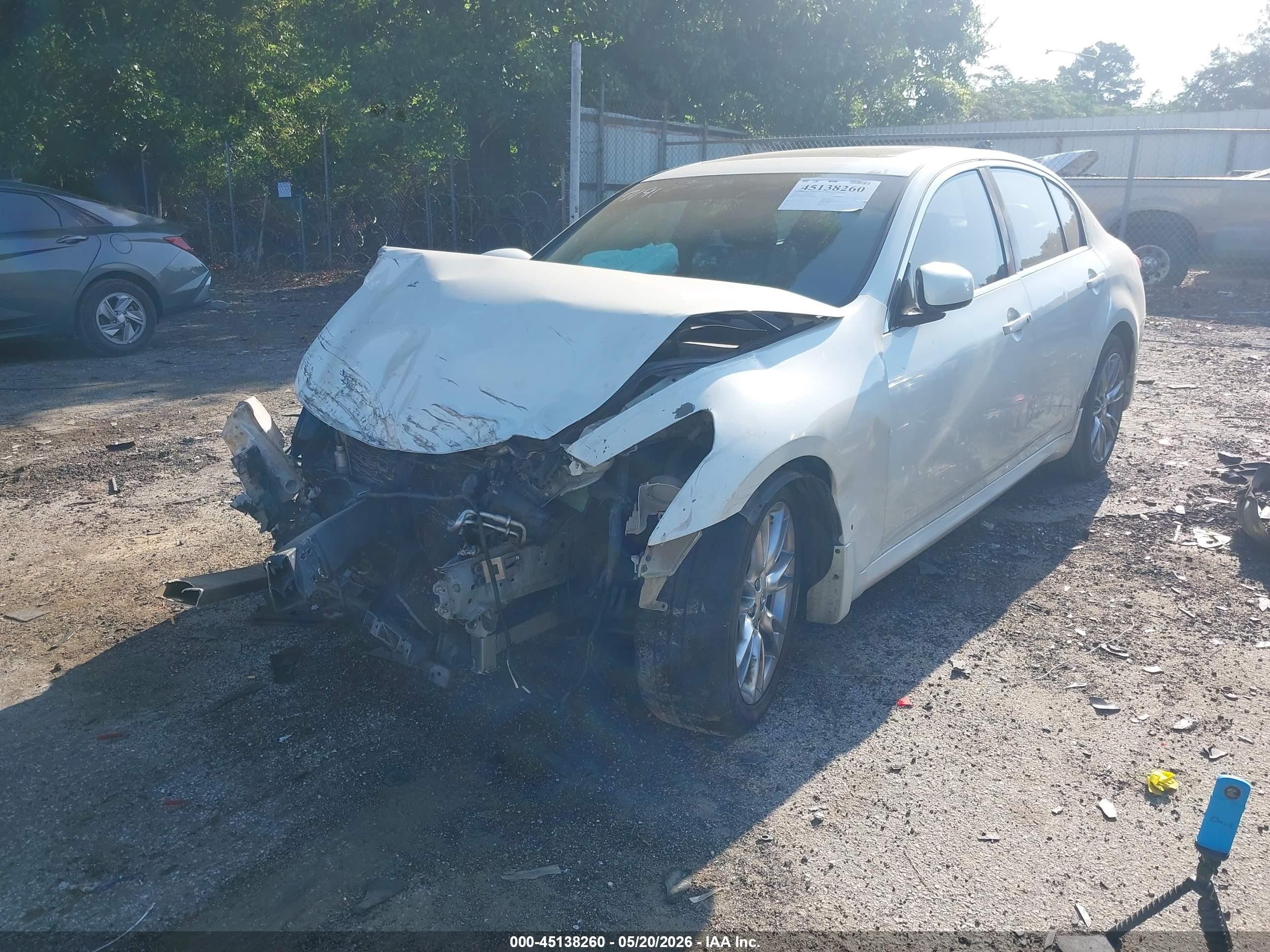 2008 Infiniti G35 Journey White vin: JNKBV61E08M207191