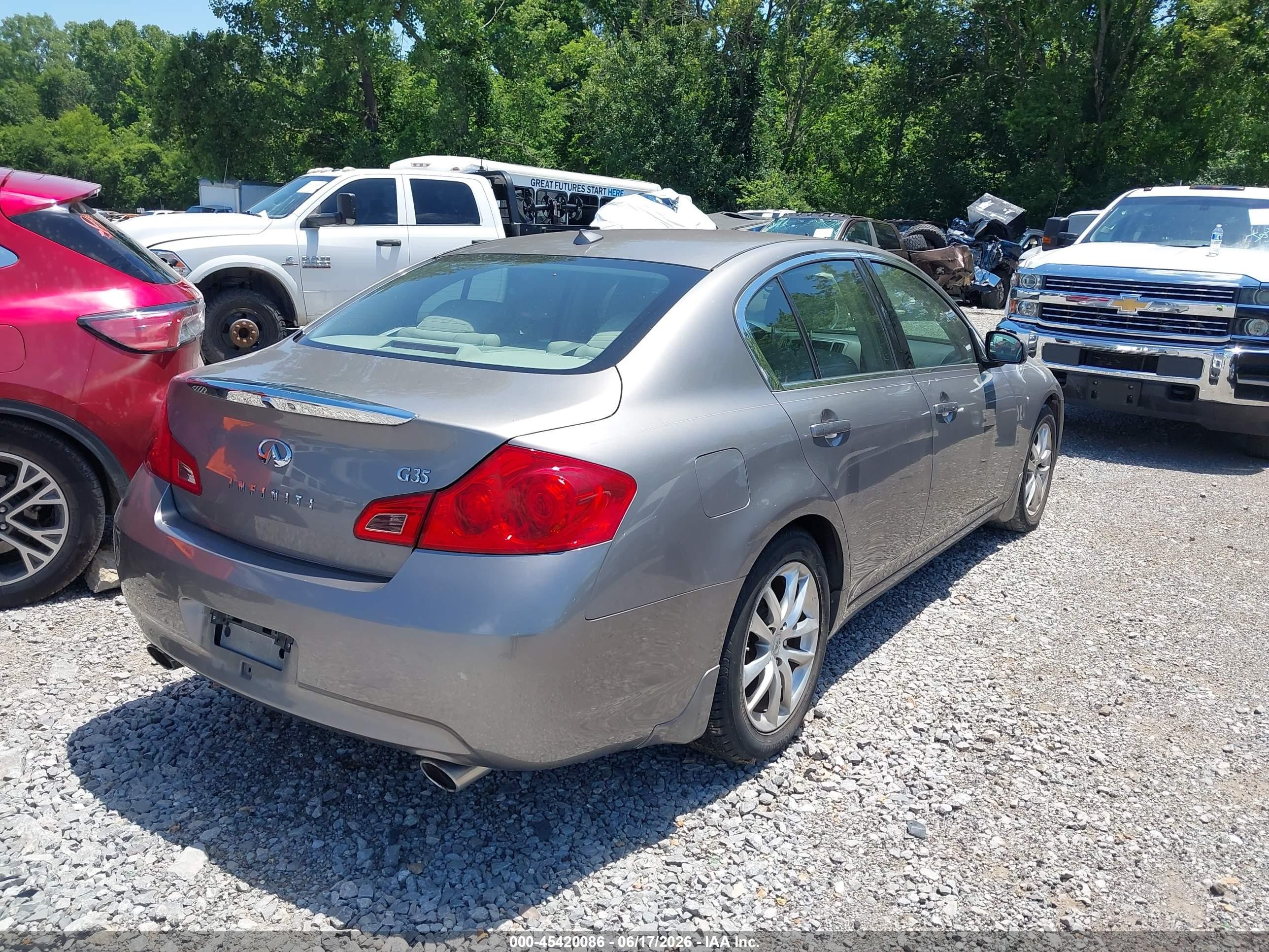 2008 Infiniti G35 Journey Silver vin: JNKBV61E08M222631