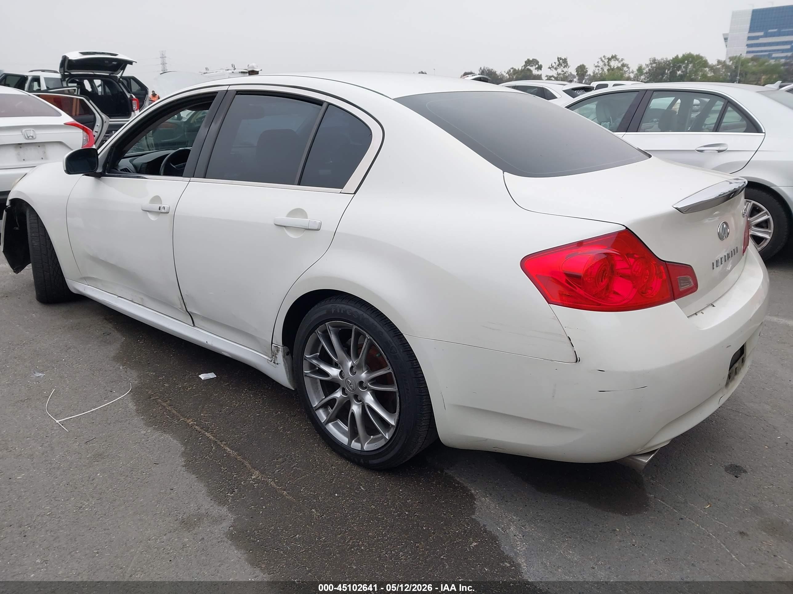 2007 Infiniti G35 Sport White vin: JNKBV61E17M722778
