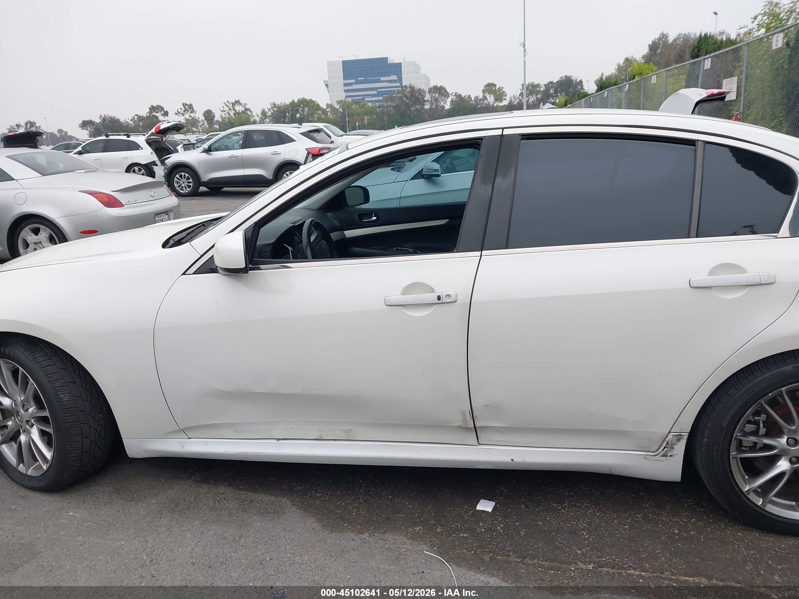 2007 Infiniti G35 Sport White vin: JNKBV61E17M722778