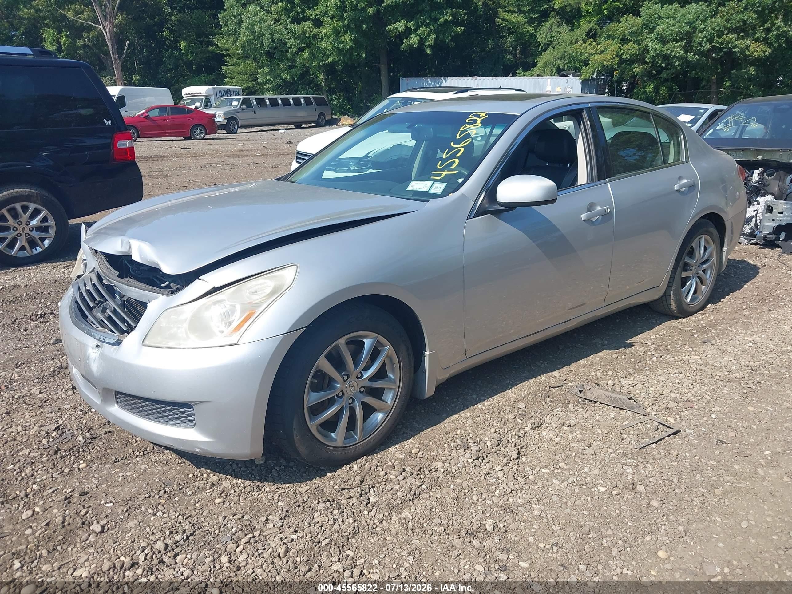 2008 Infiniti G35 Journey Silver vin: JNKBV61E18M214618