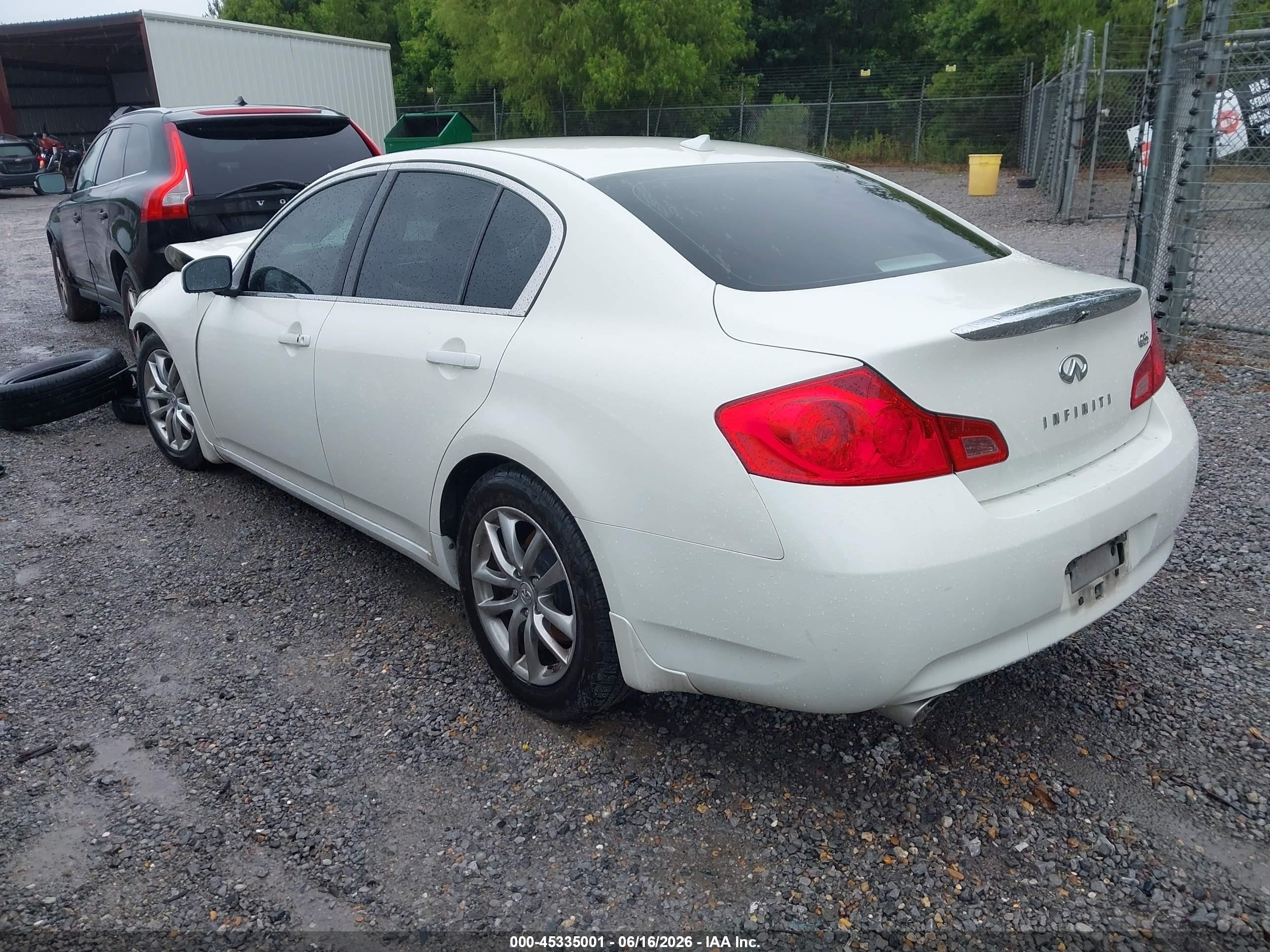 2008 Infiniti G35 Journey White vin: JNKBV61E18M221326