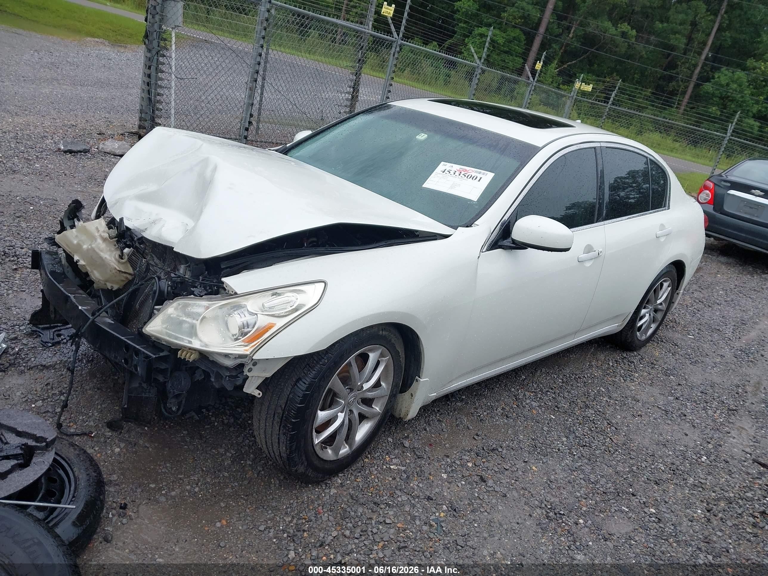 2008 Infiniti G35 Journey White vin: JNKBV61E18M221326