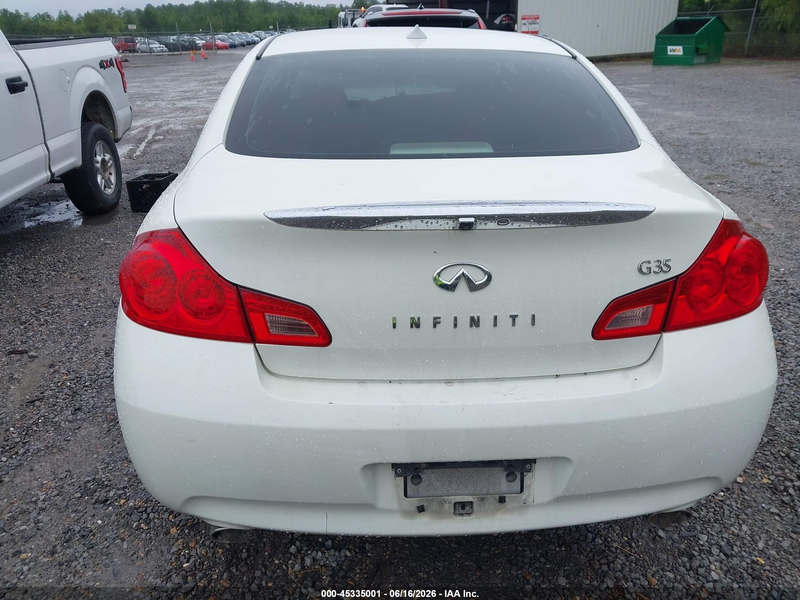 2008 Infiniti G35 Journey White vin: JNKBV61E18M221326