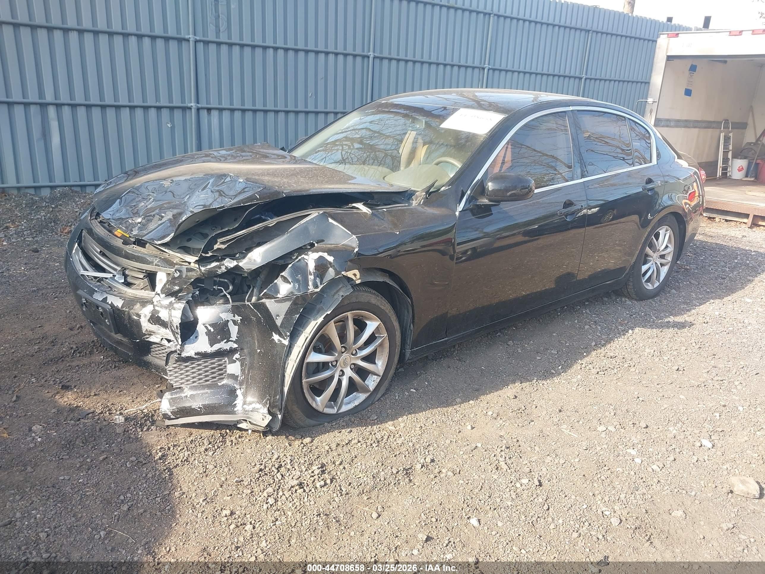 2008 Infiniti G35 Journey Black vin: JNKBV61E18M227739