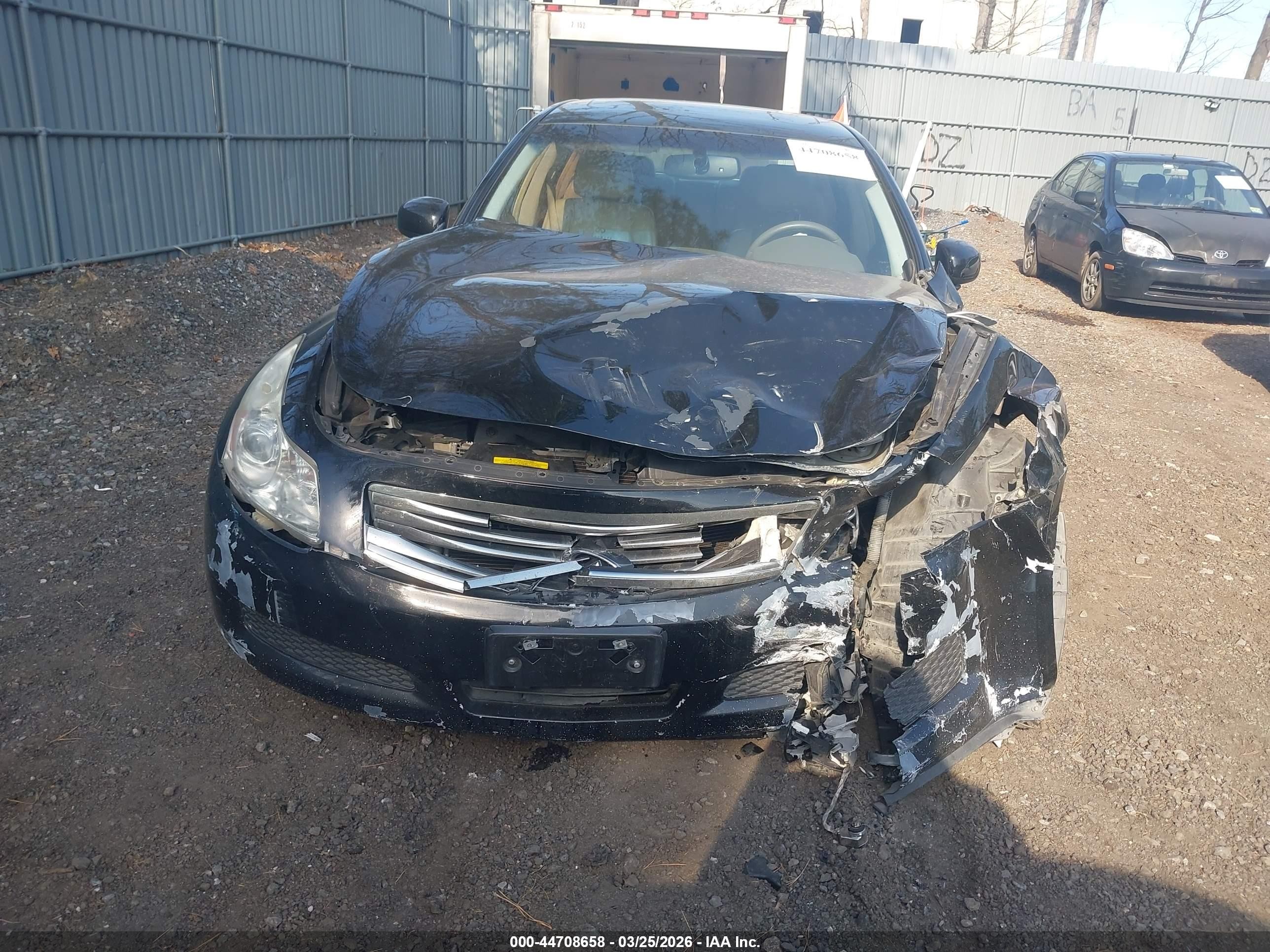 2008 Infiniti G35 Journey Black vin: JNKBV61E18M227739