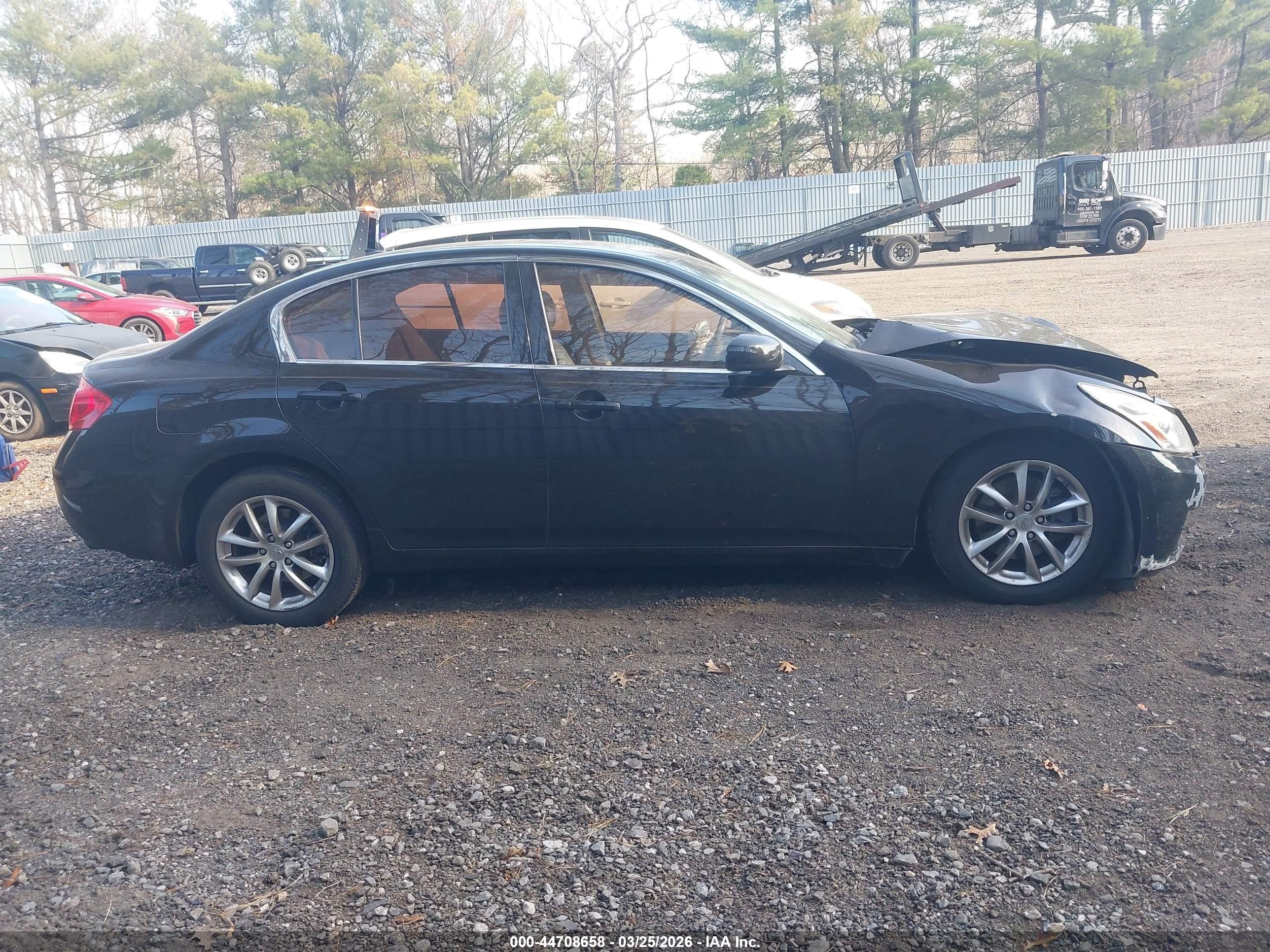 2008 Infiniti G35 Journey Black vin: JNKBV61E18M227739