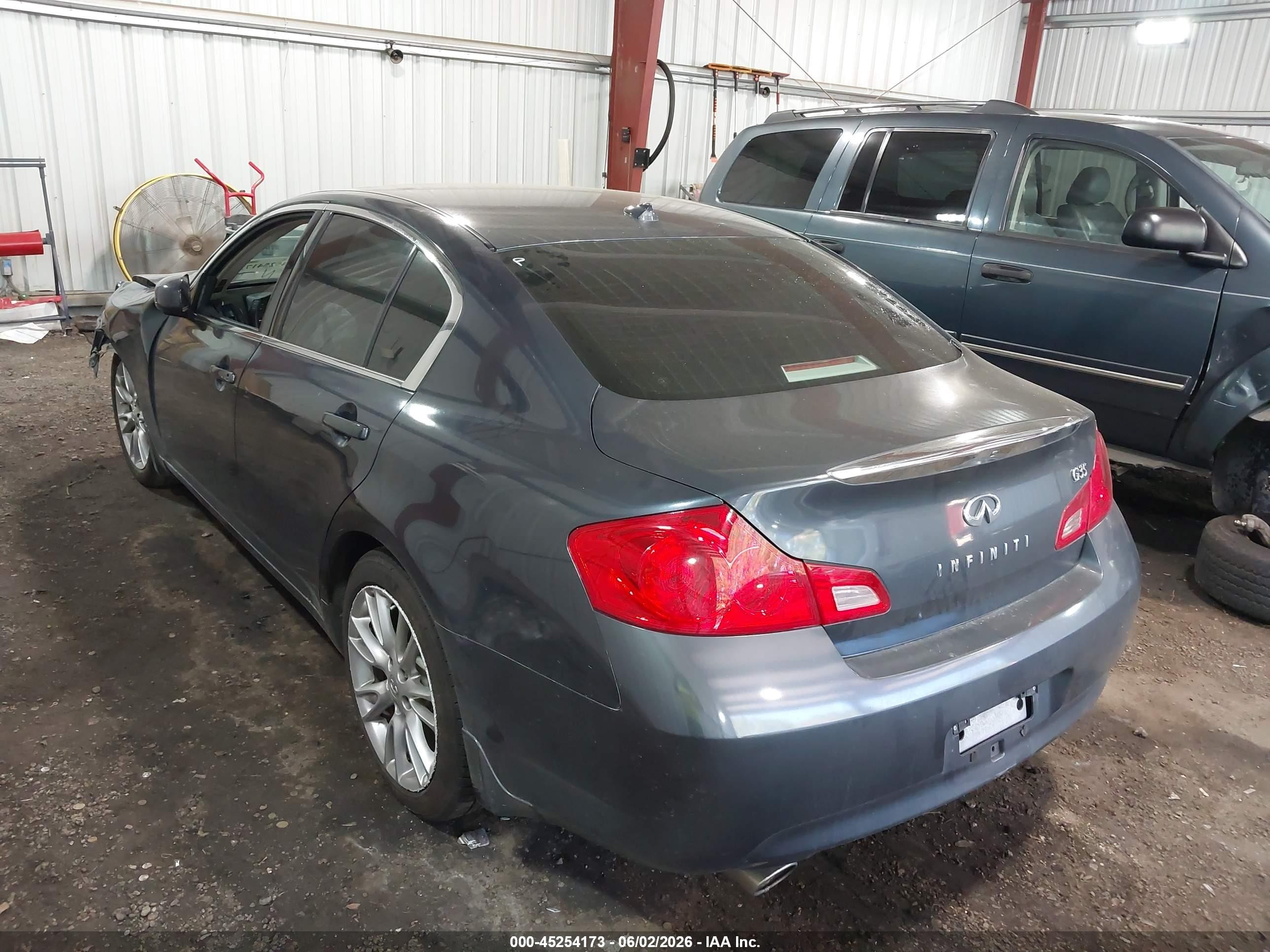 2007 Infiniti G35 Journey Blue vin: JNKBV61E27M708856