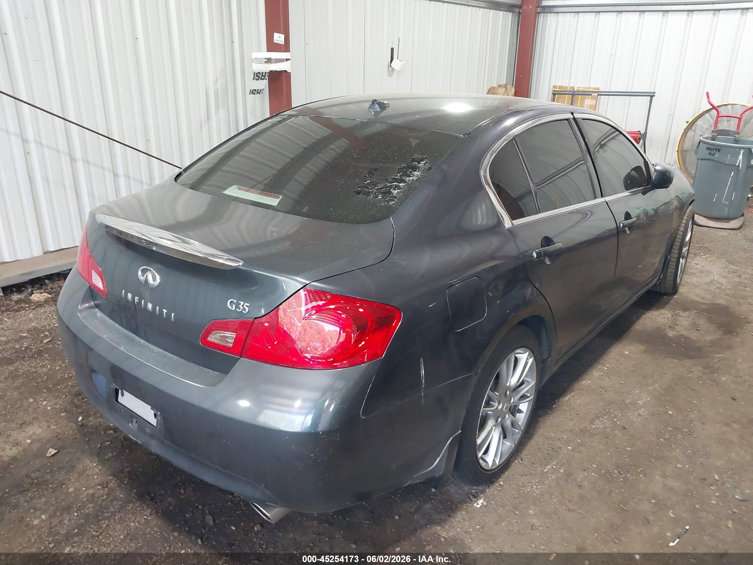 2007 Infiniti G35 Journey Blue vin: JNKBV61E27M708856