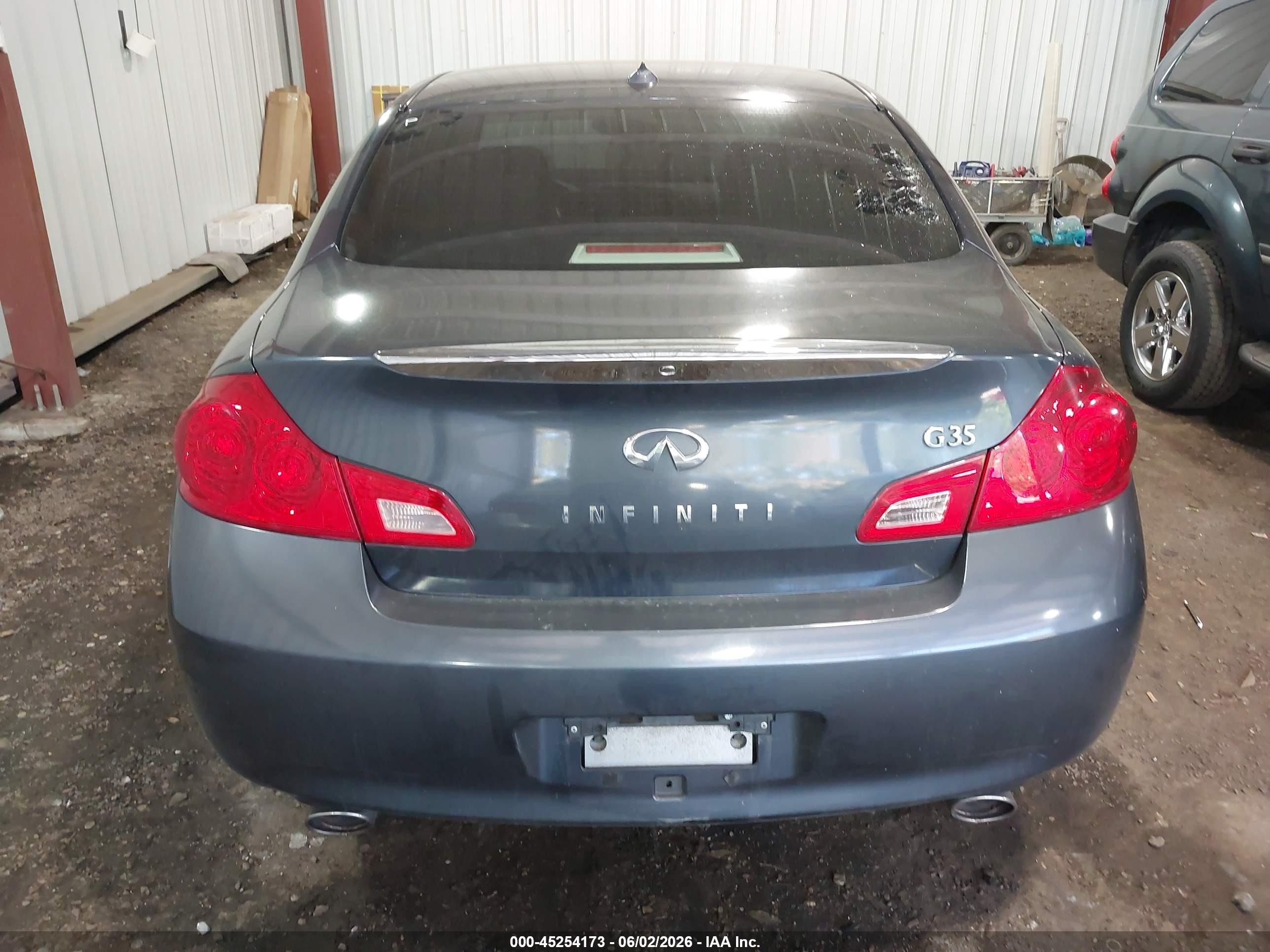 2007 Infiniti G35 Journey Blue vin: JNKBV61E27M708856