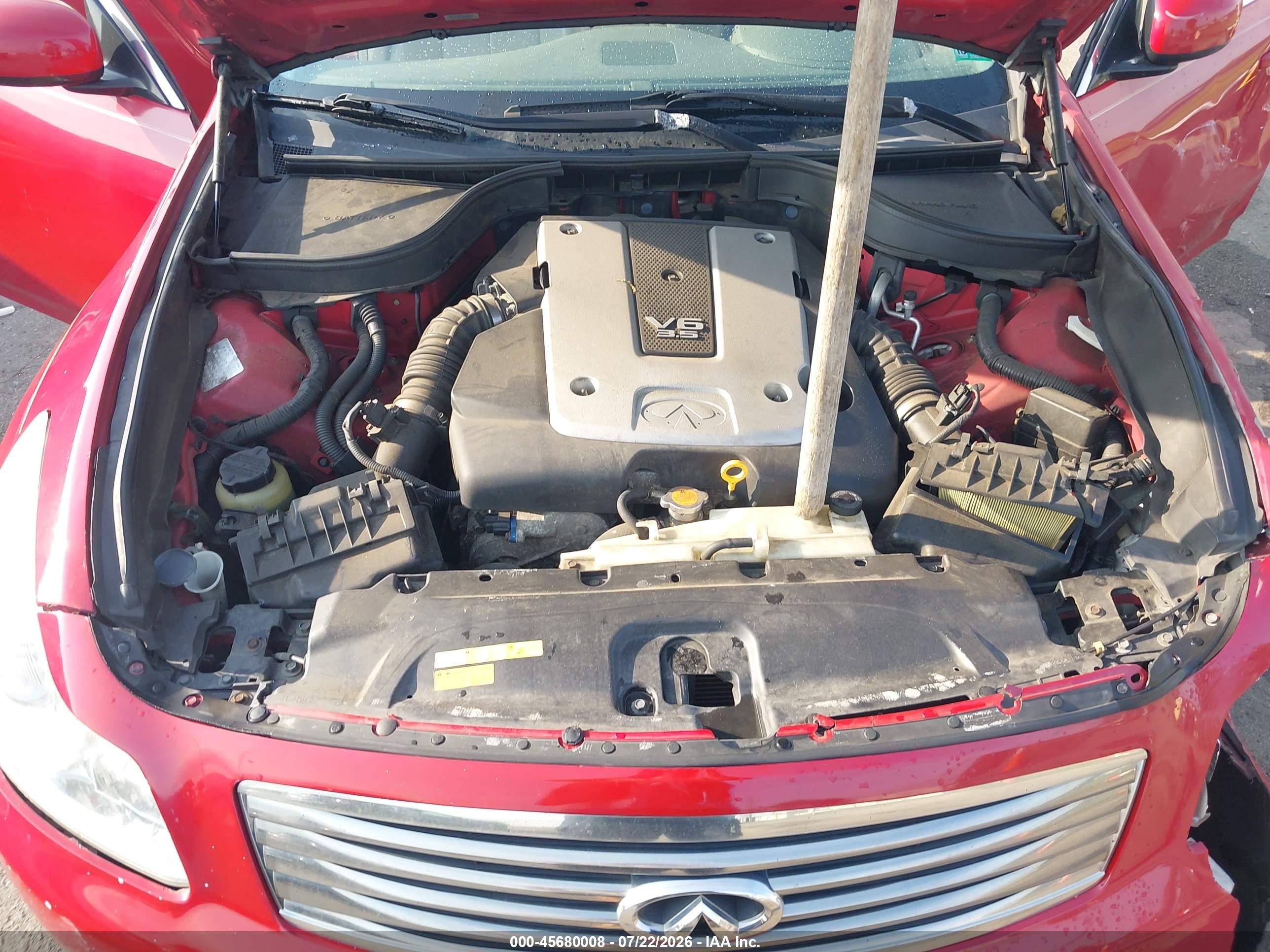 2007 Infiniti G35 Journey Red vin: JNKBV61E27M714124