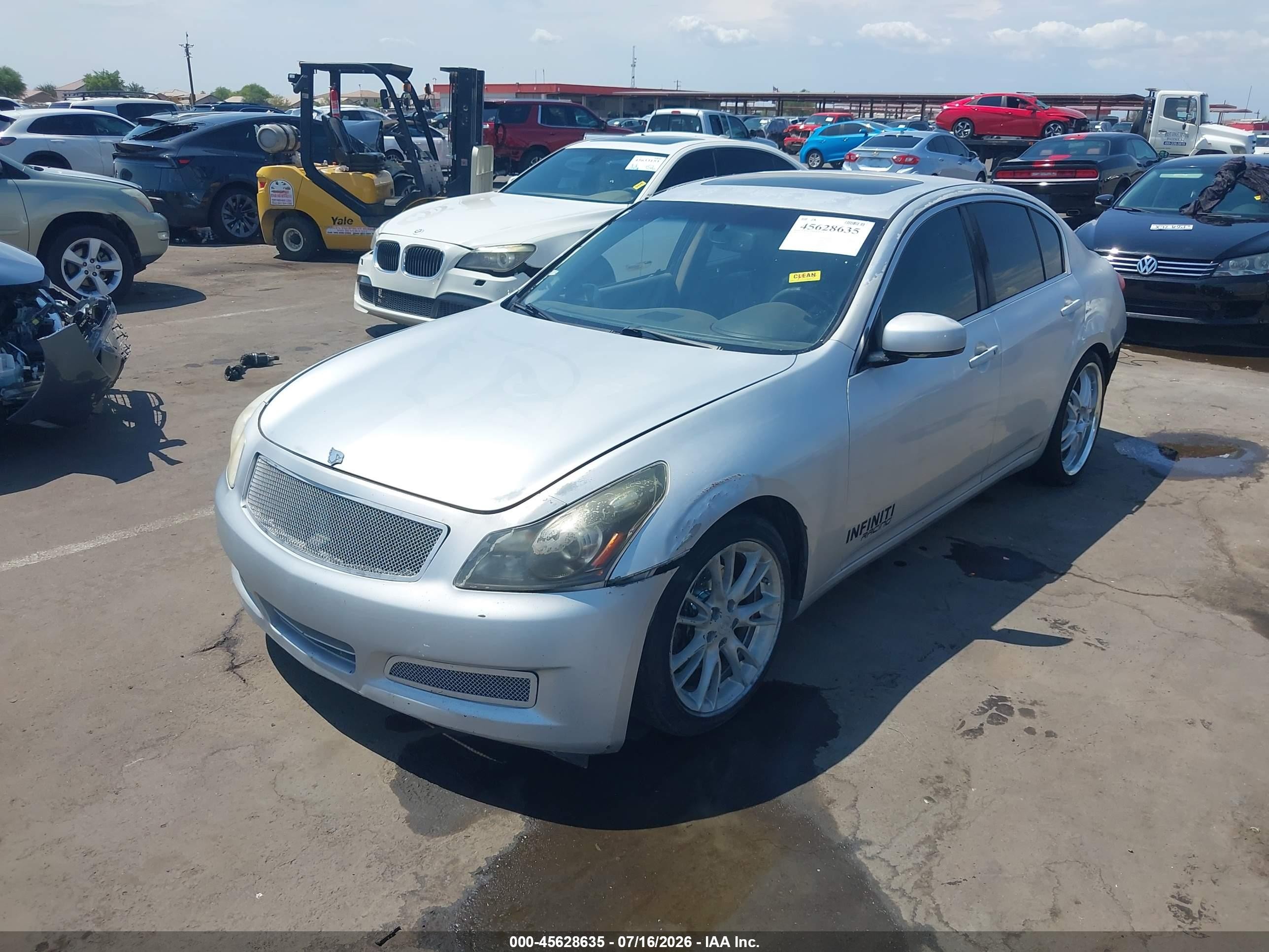 2007 Infiniti G35 Journey Silver vin: JNKBV61E27M728816