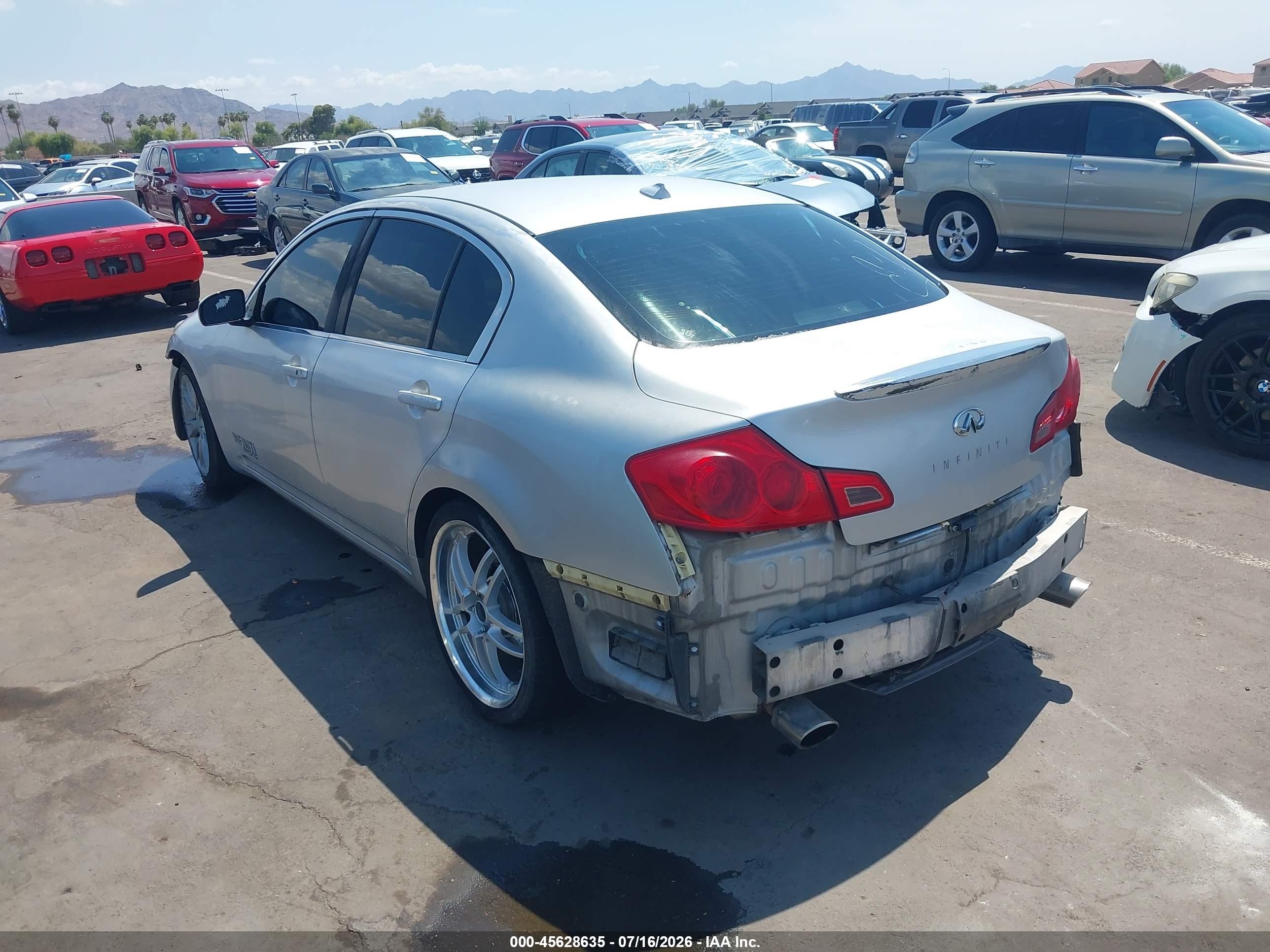 2007 Infiniti G35 Journey Silver vin: JNKBV61E27M728816
