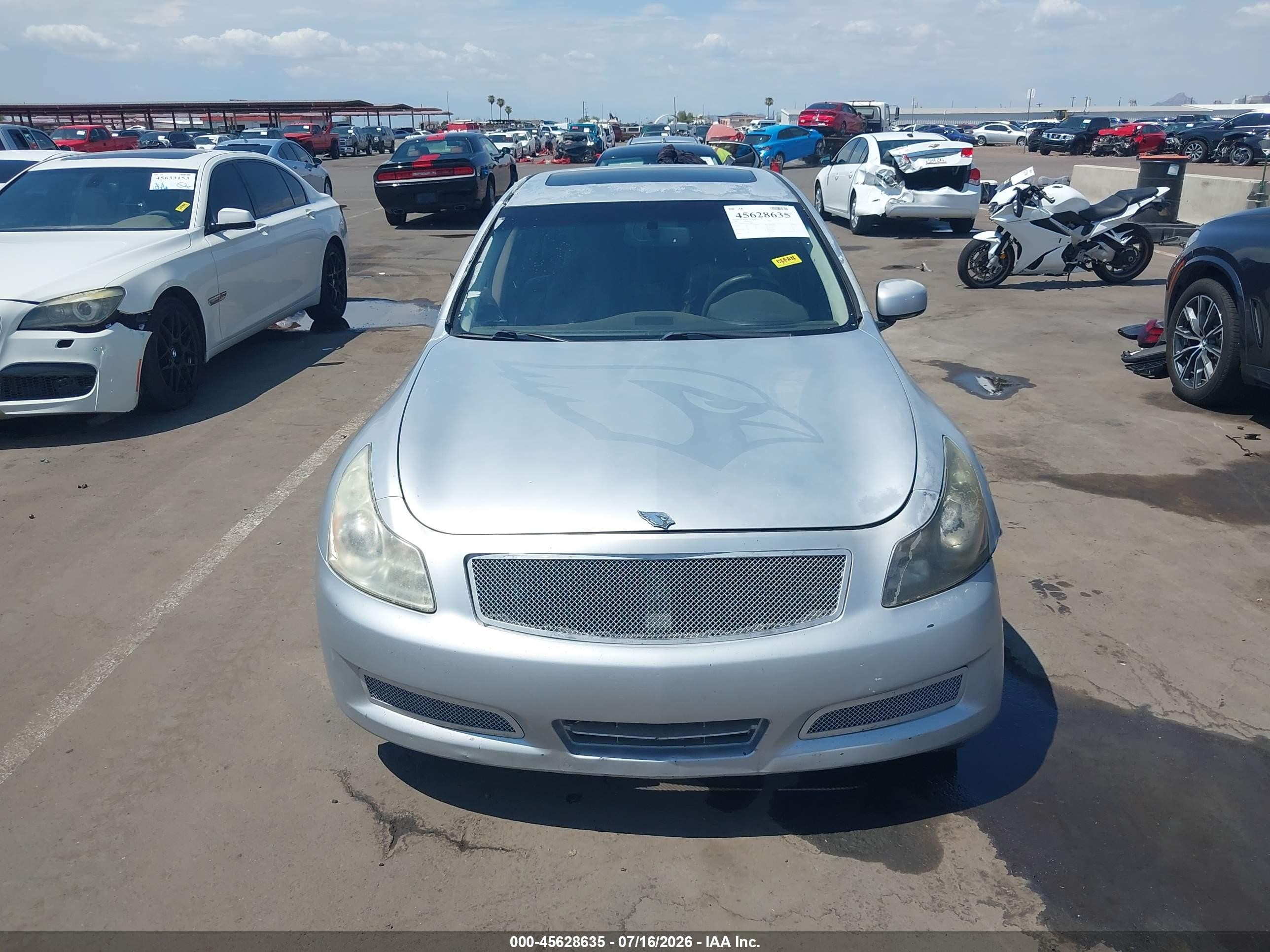 2007 Infiniti G35 Journey Silver vin: JNKBV61E27M728816