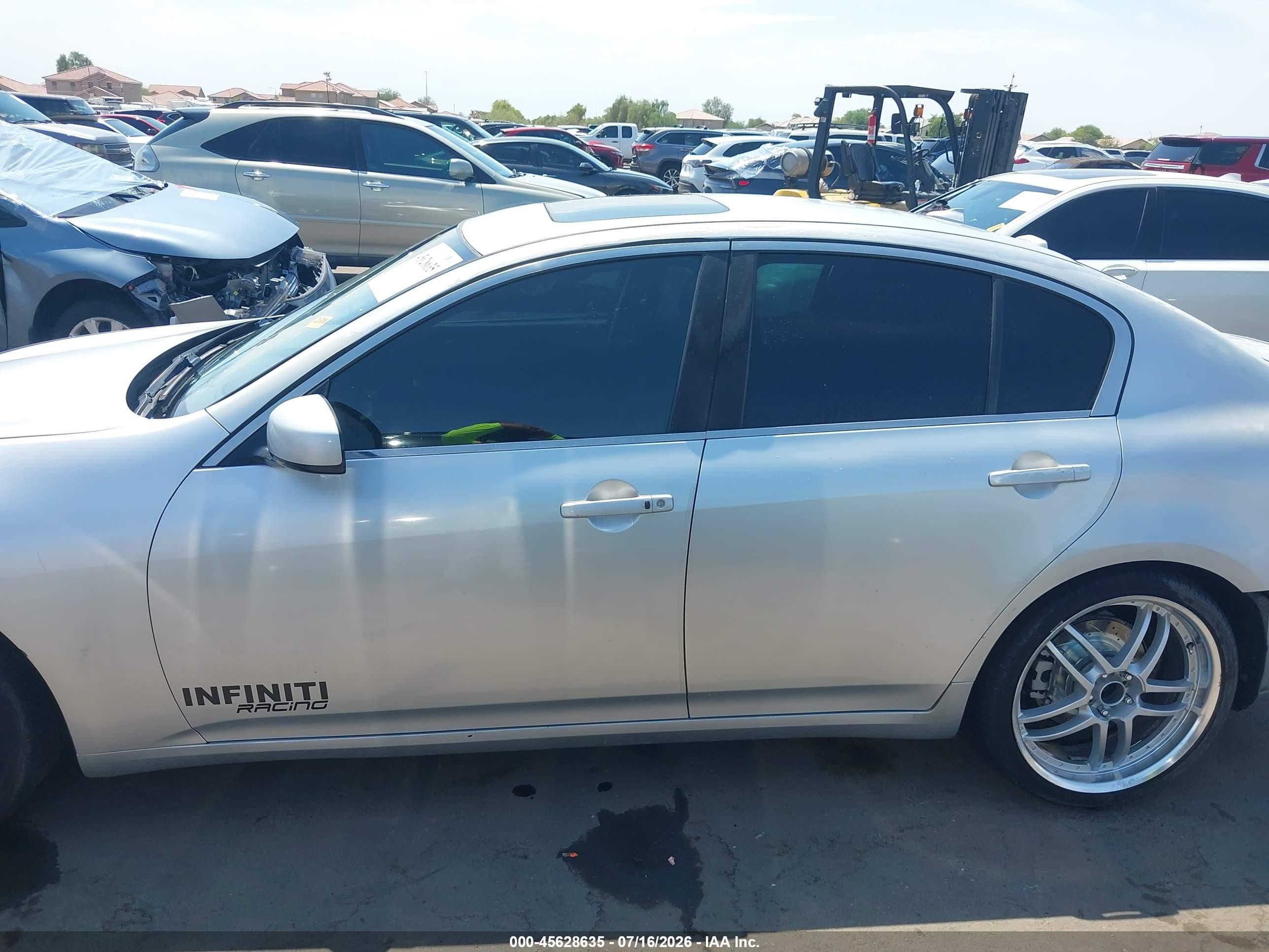 2007 Infiniti G35 Journey Silver vin: JNKBV61E27M728816