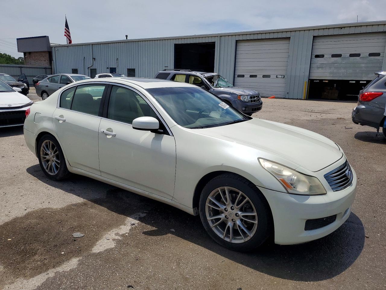 2008 Infiniti G35 Base White vin: JNKBV61E28M201411