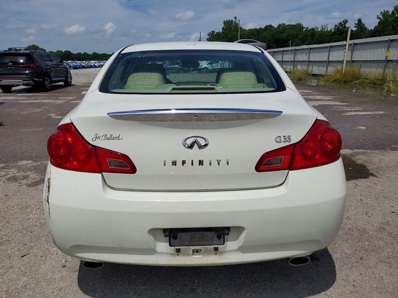 2008 Infiniti G35 Base White vin: JNKBV61E28M201411