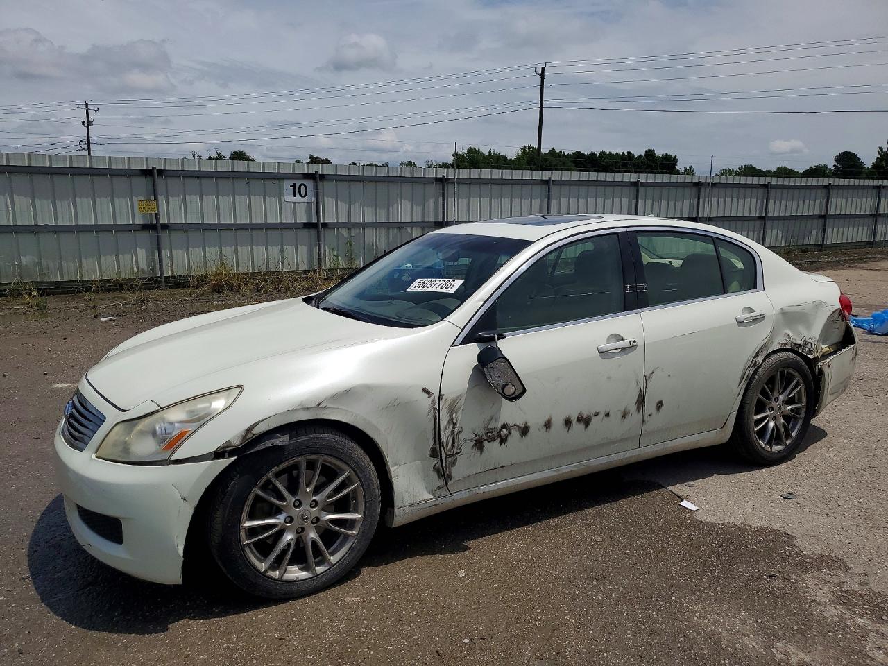 2008 Infiniti G35 Base White vin: JNKBV61E28M201411
