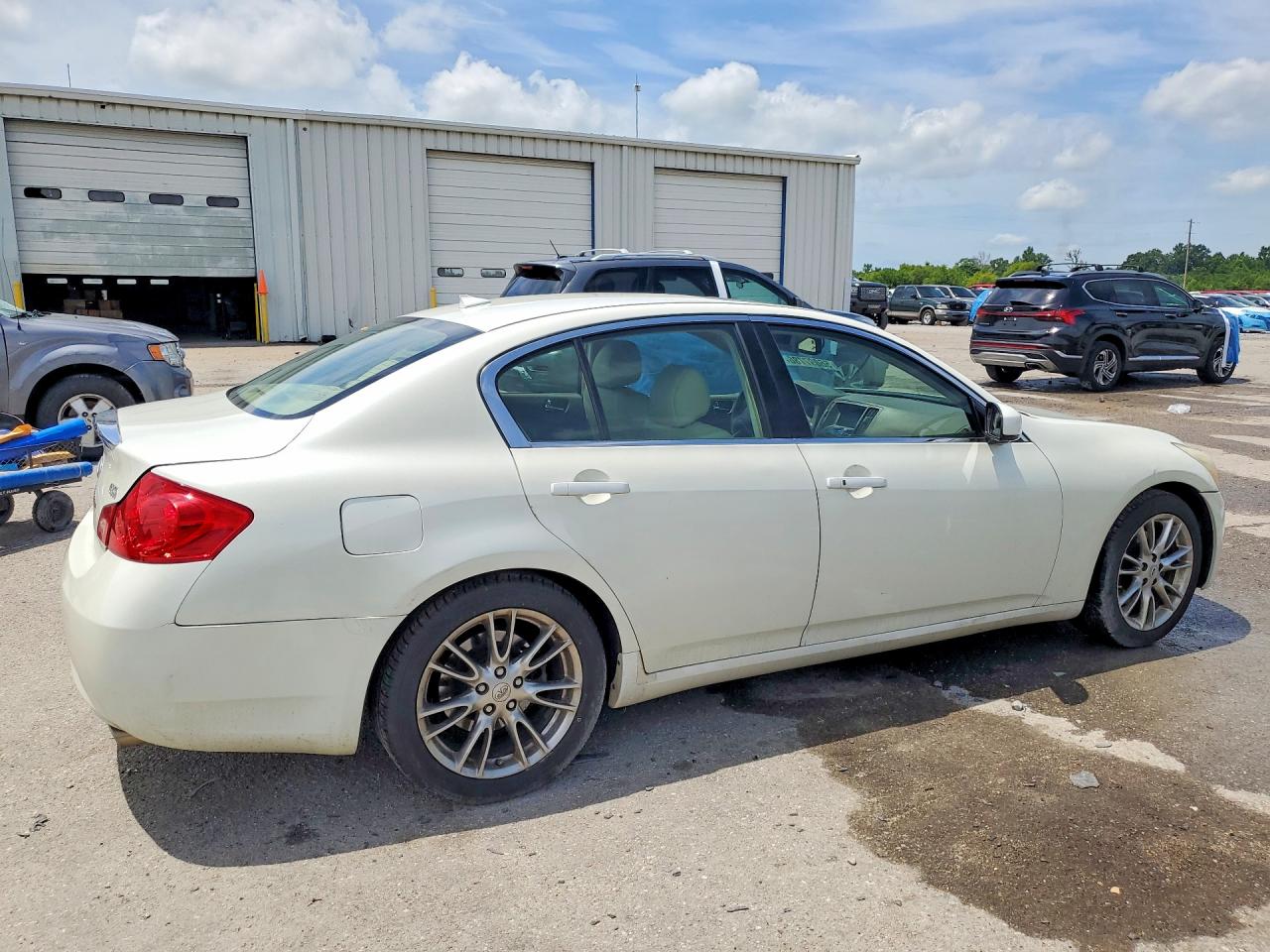 2008 Infiniti G35 Base White vin: JNKBV61E28M201411