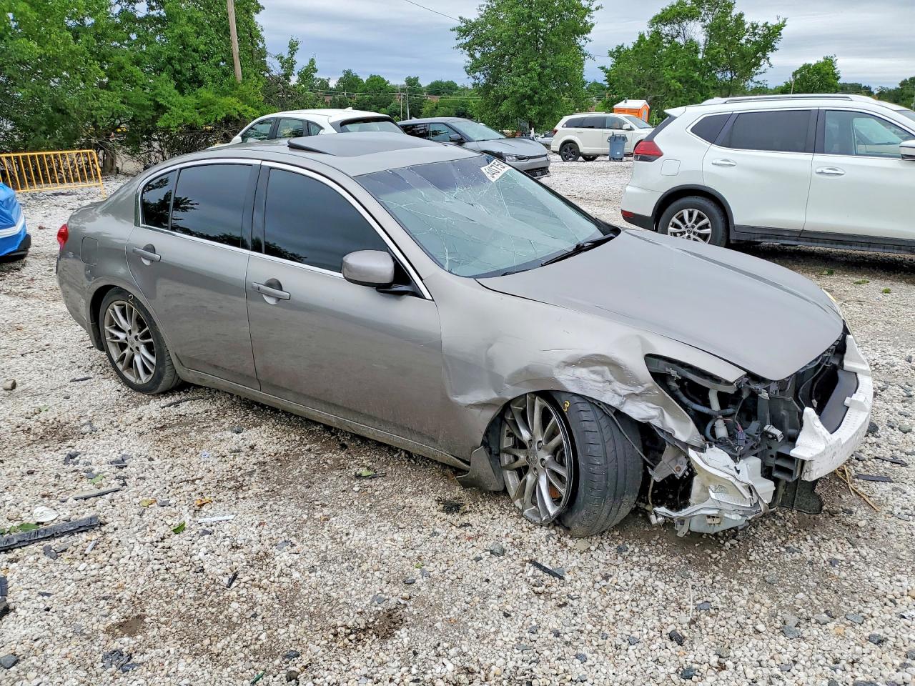 2008 Infiniti G35 Base Gray vin: JNKBV61E28M202171