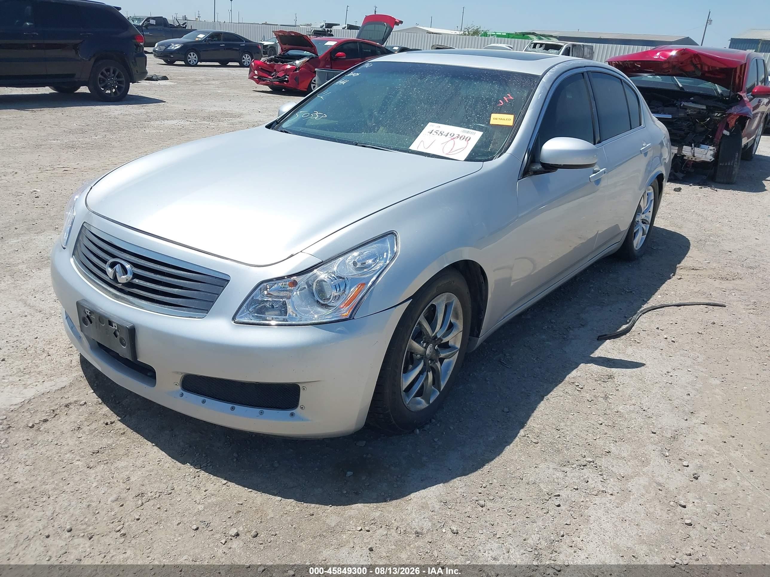 2008 Infiniti G35 Journey Silver vin: JNKBV61E28M202932