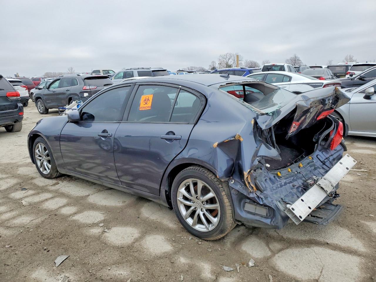 2008 Infiniti G35 Blue vin: JNKBV61E28M216006