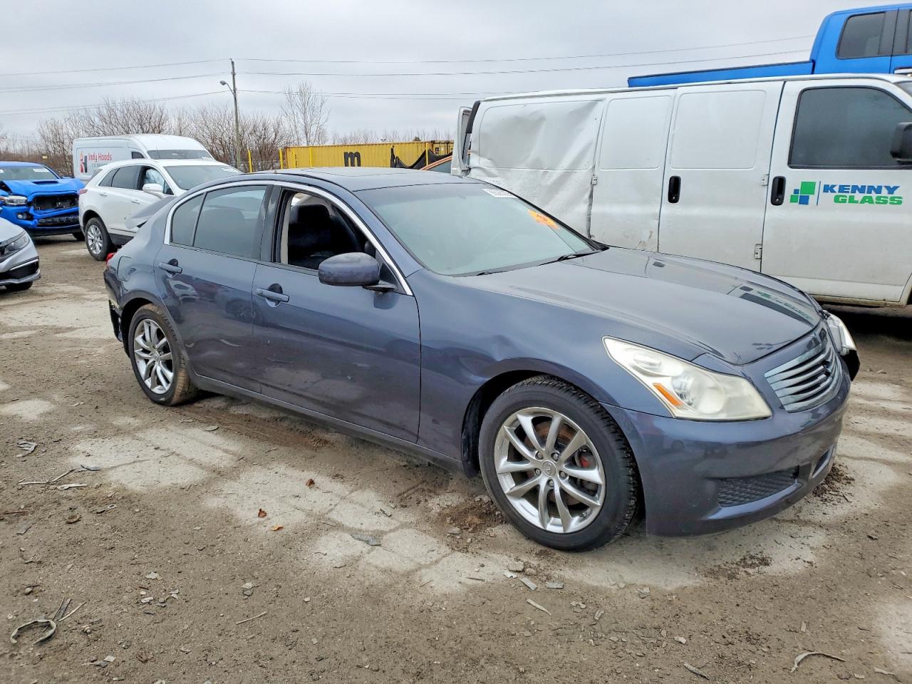 2008 Infiniti G35 Blue vin: JNKBV61E28M216006