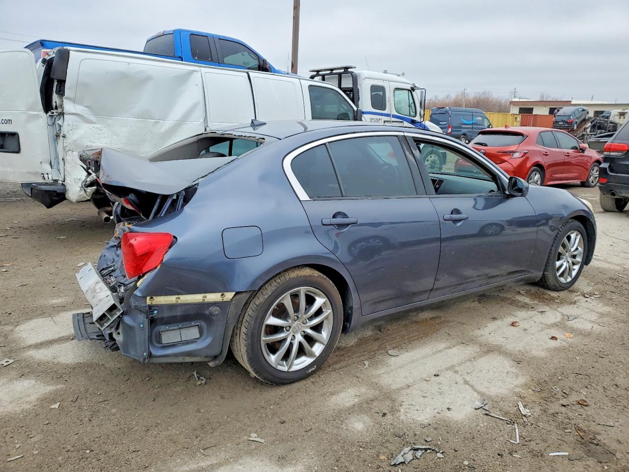 2008 Infiniti G35 Blue vin: JNKBV61E28M216006
