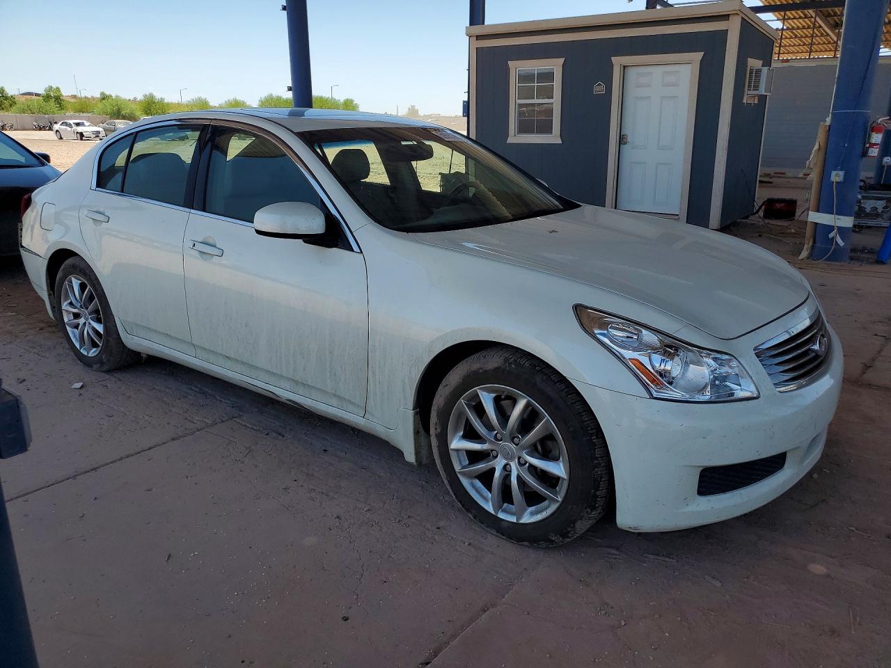 2008 Infiniti G35 Base White vin: JNKBV61E28M225837